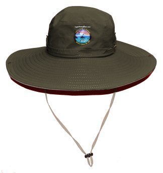 Light Hiking Gear boonie hat in green, outdoor hat with wide brim for sun protection, casual hiking accessory