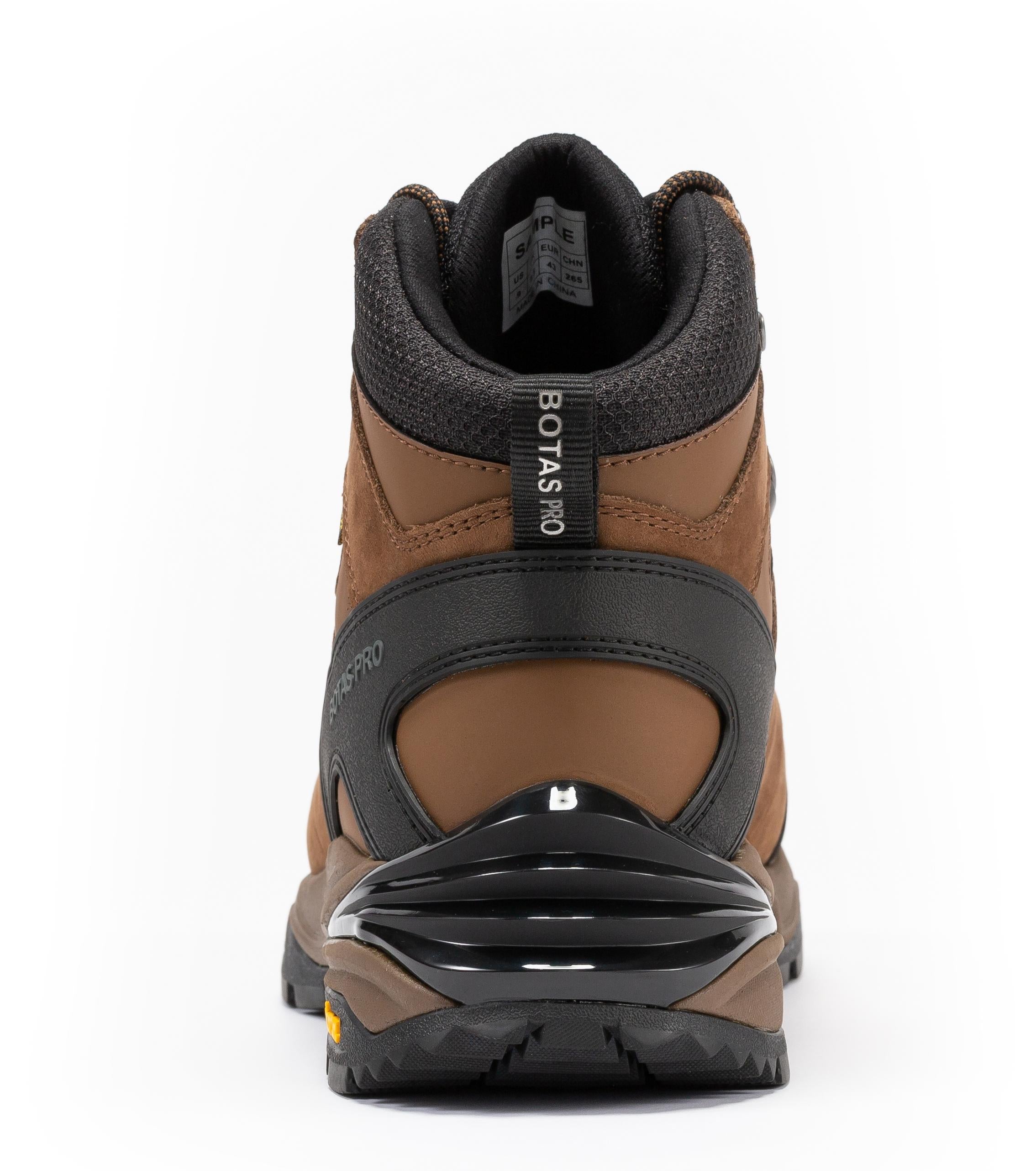 Brown Rock Rooster Pro 6-inch waterproof hiking boots with VIBRAM traction lug outsole, designed for outdoor durability and comfort.