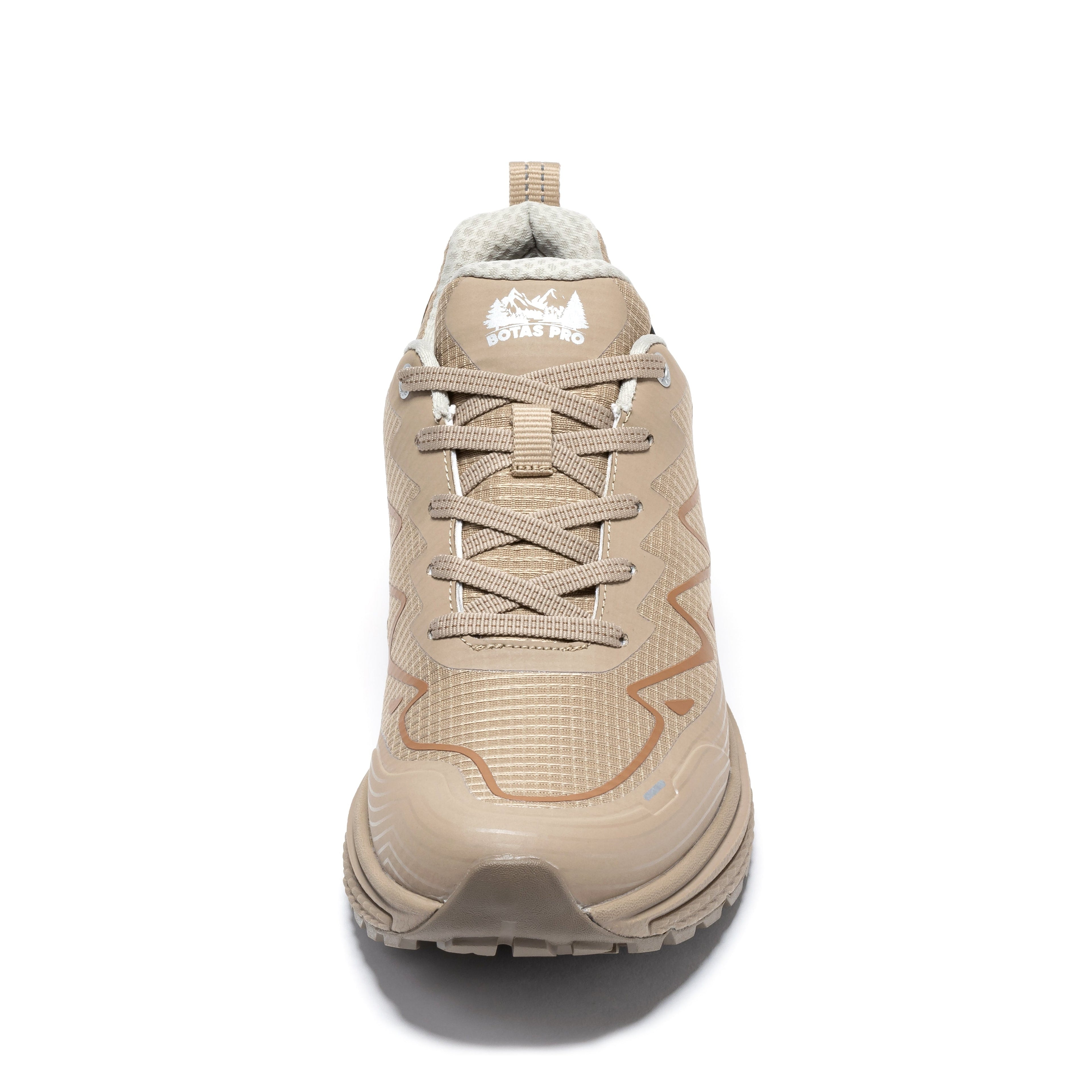 Khaki waterproof hiking shoes by Rock Rooster Footwear Inc, 4-inch outdoor boots with rugged design