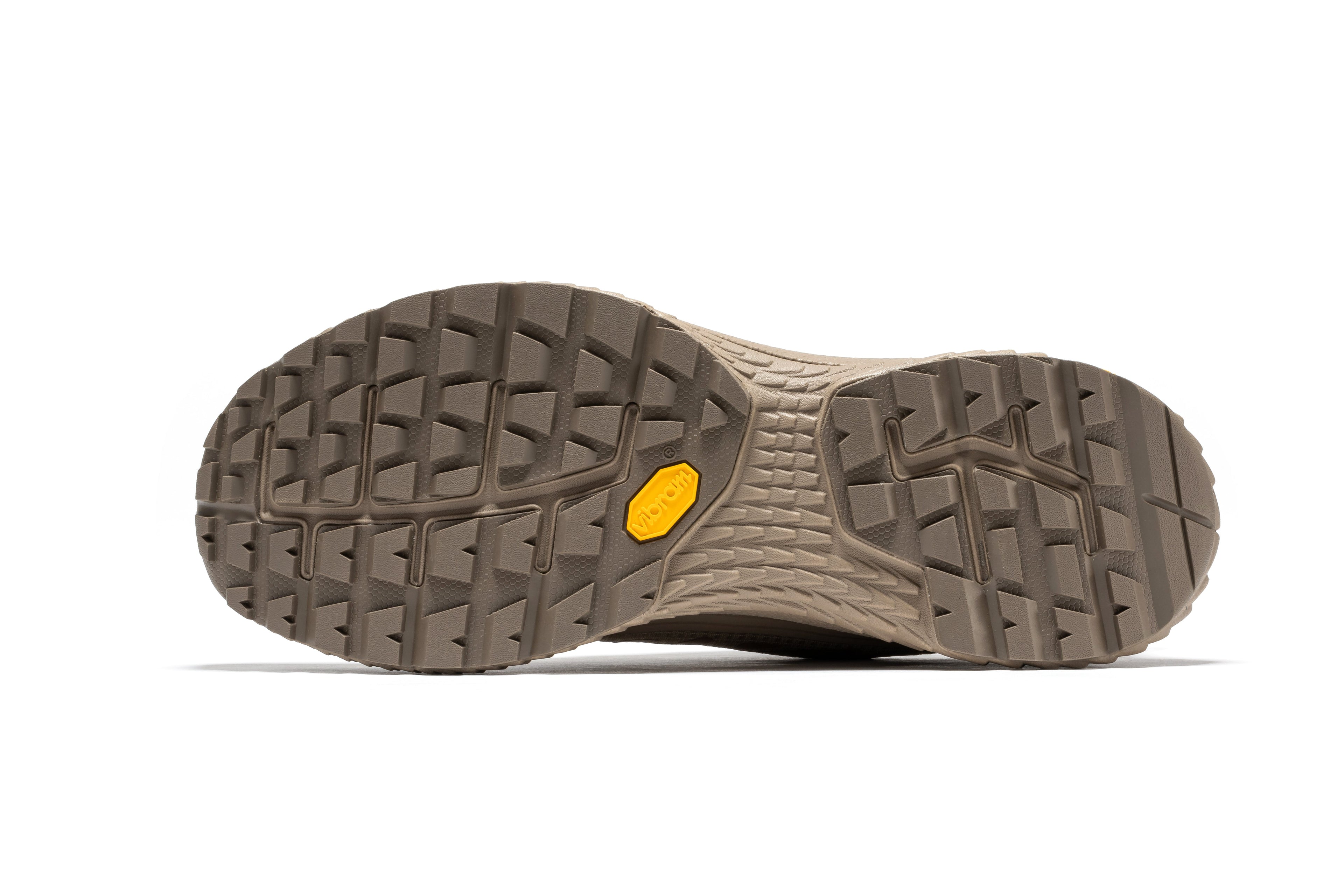 Rock Rooster Pro Khaki 4-inch waterproof hiking shoes with rugged outdoors design and sturdy sole.