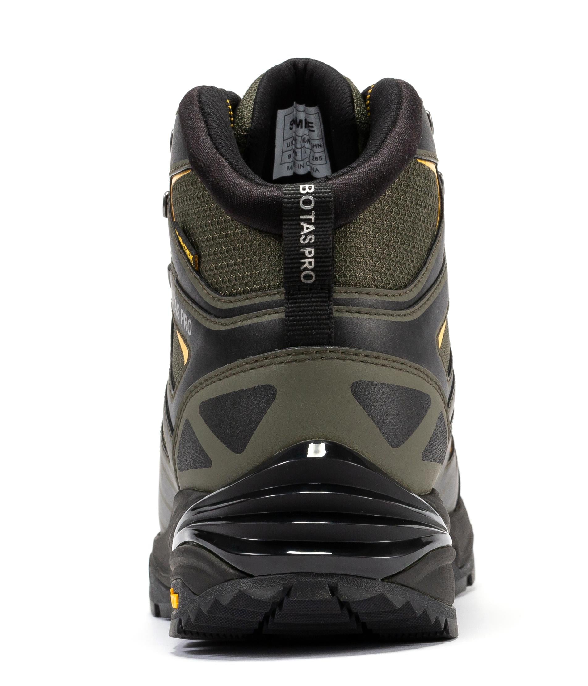 Metallic green 6-inch waterproof hiking boots by Rock Rooster with VIBRAM® traction lug outsole for rugged outdoor adventures.
