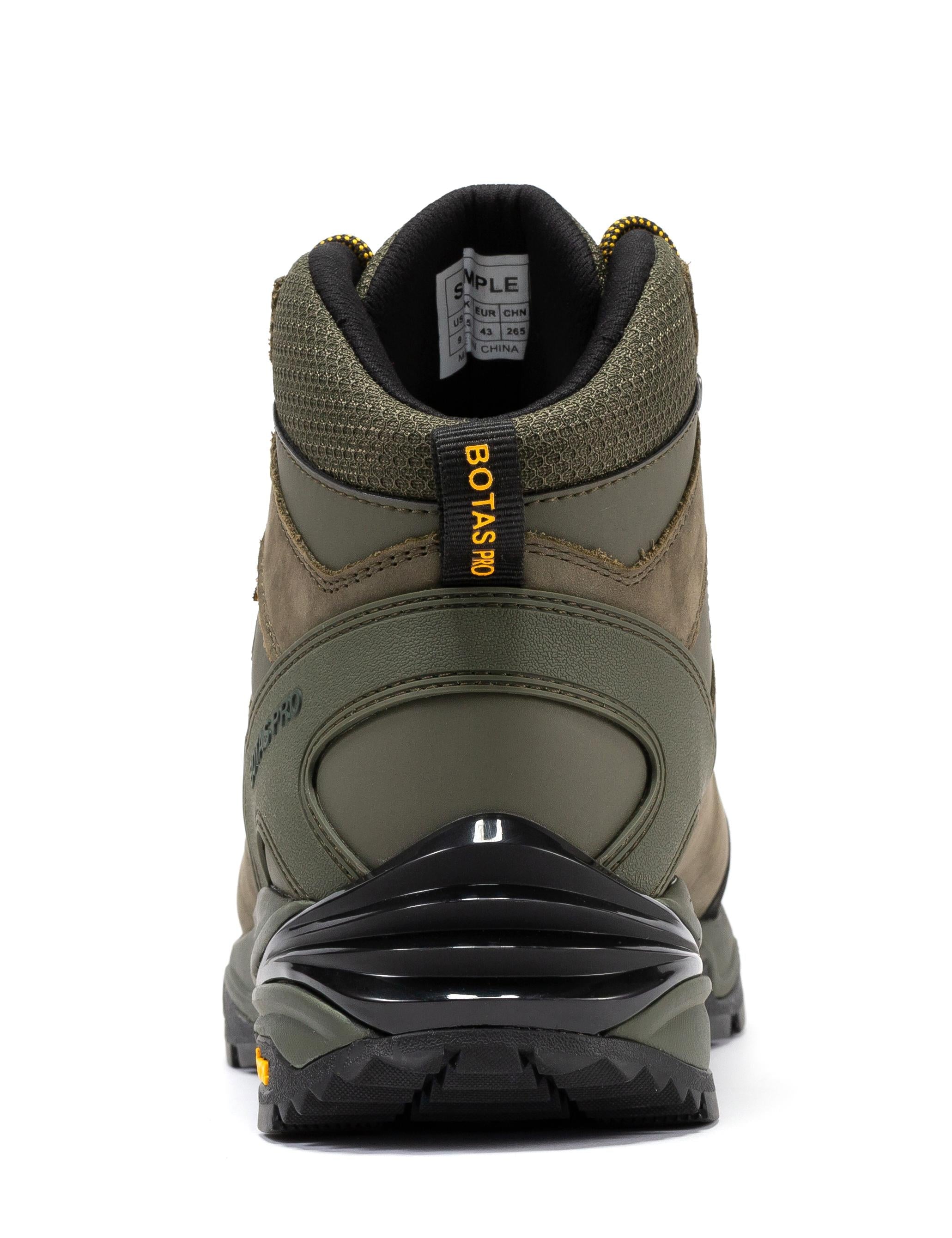Rock Rooster Pro Olive 6-inch waterproof hiking boots with VIBRAM® traction lug outsole, ideal for rugged outdoor adventures.