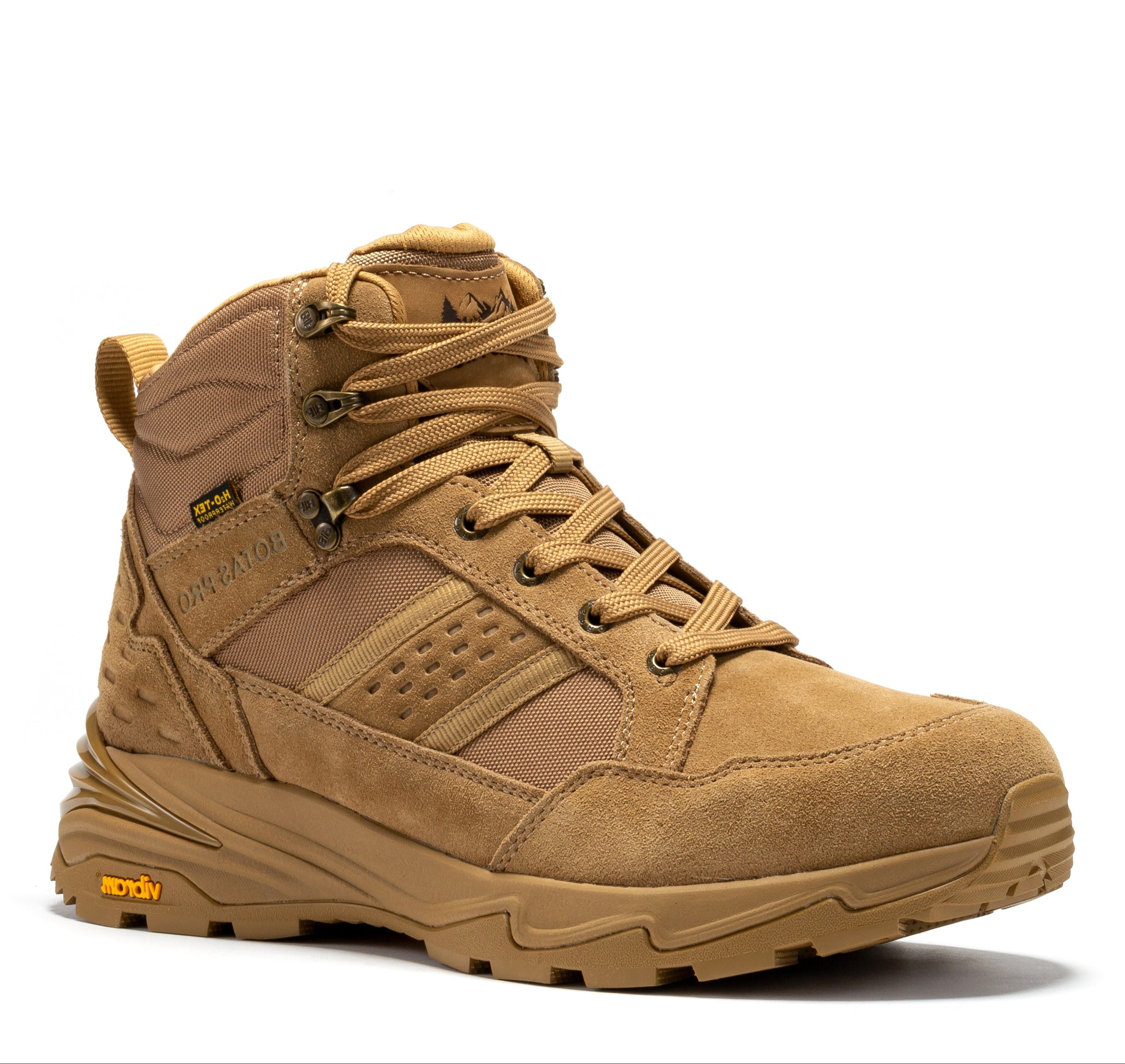 Rock Rooster Pro Sand 6-inch waterproof tactical hiking boots with VIBRAM® traction lug outsole, ideal for rugged outdoor use.