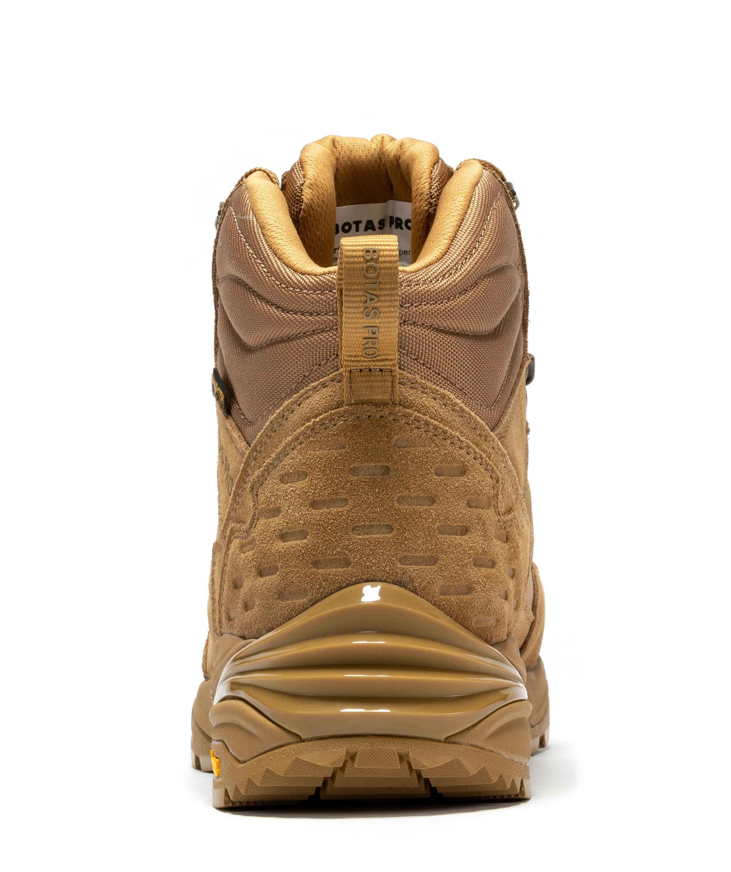 Rock Rooster Pro Sand 6-inch waterproof tactical hiking boots with VIBRAM traction lug outsole for rugged outdoor support.