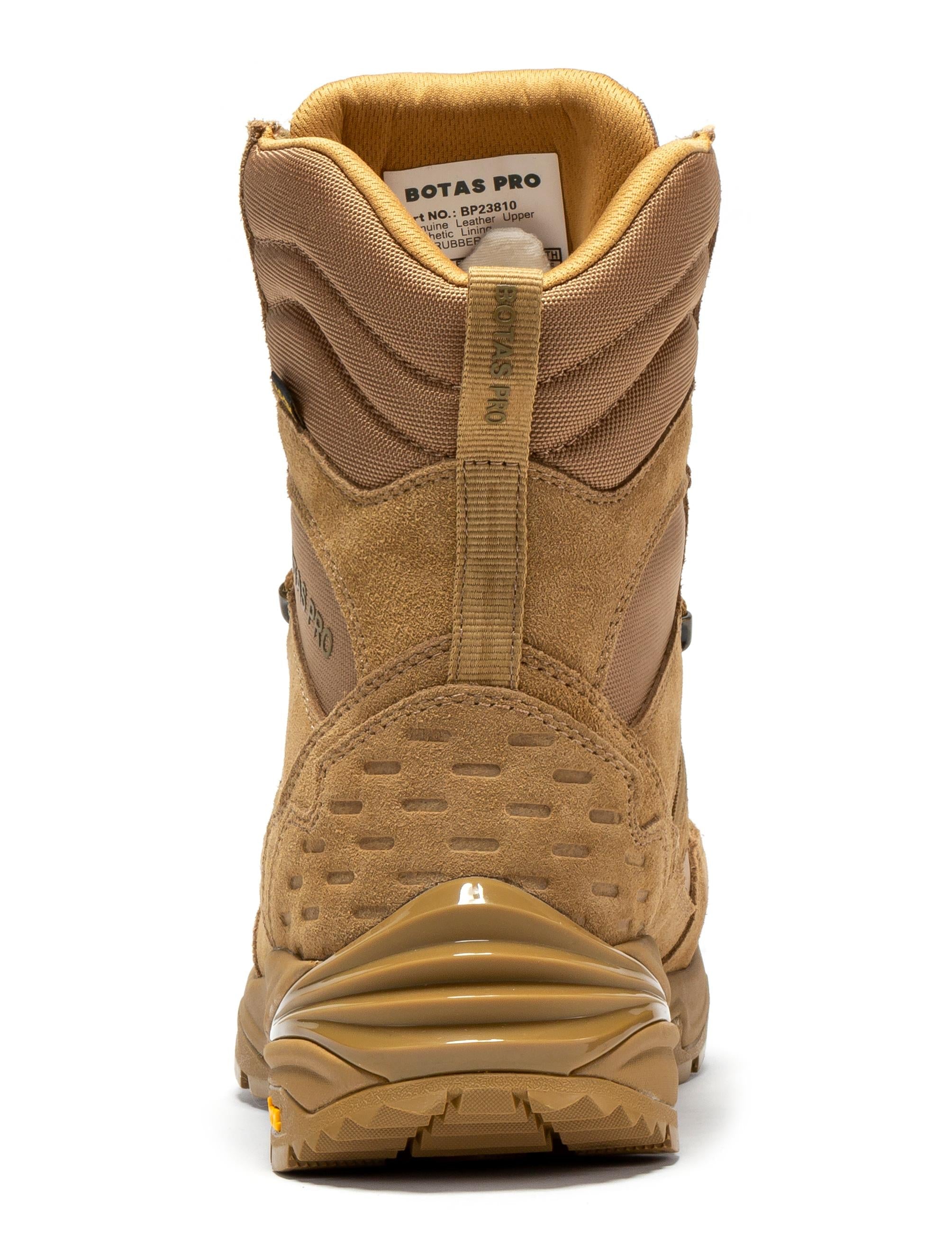 Rock Rooster Pro Sand 8-inch waterproof tactical hiking boots with VIBRAM® traction lug outsole, durable and supportive for outdoor adventures.