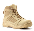 Men's Rock Rooster Tactical Boots with 6-inch side zipper and rubber sole, designed for durability and rugged outdoor use.