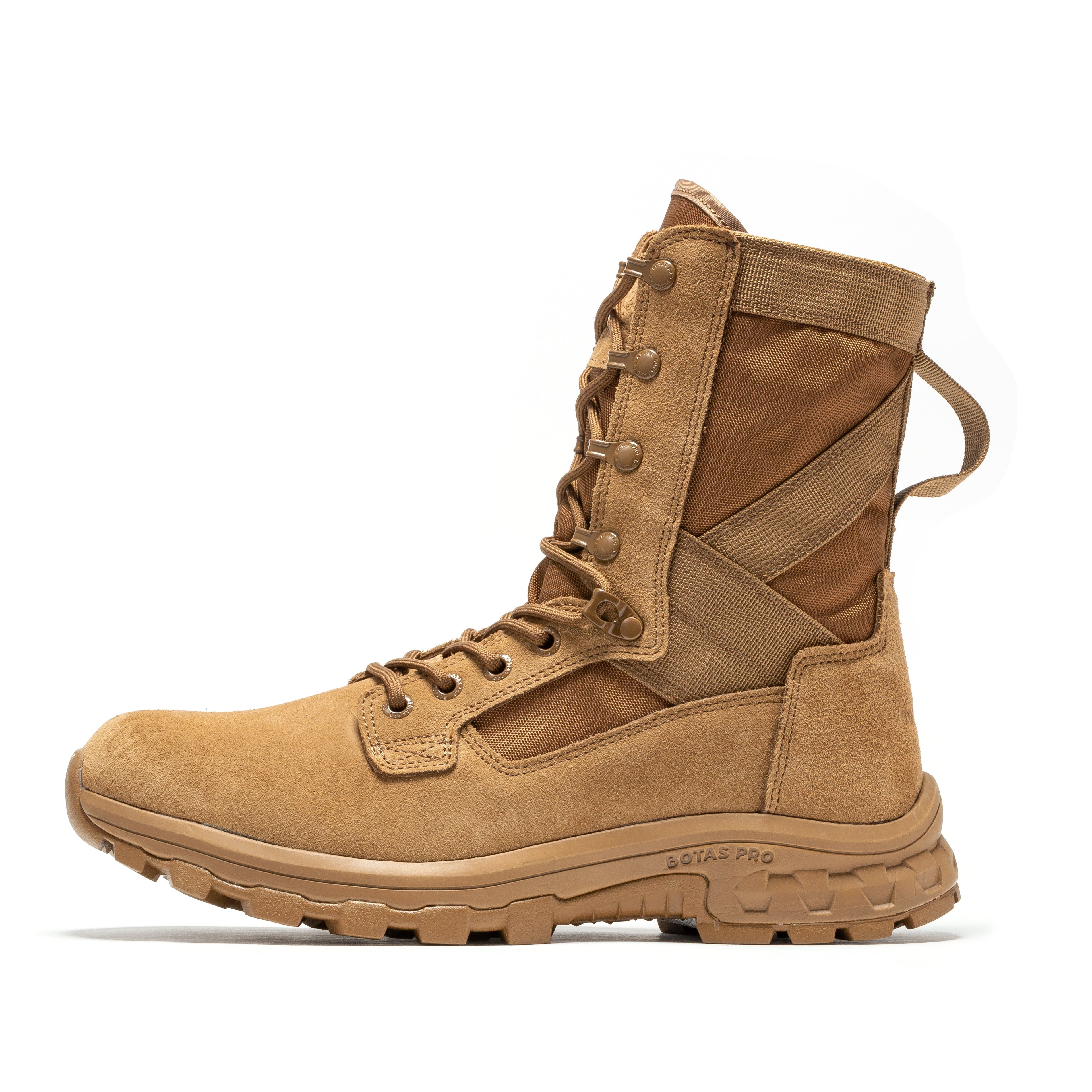 Men's 8-inch Sand Pro Botas Tactical Boots with side zipper by Rock Rooster Footwear, military and tactical footwear for rugged use.