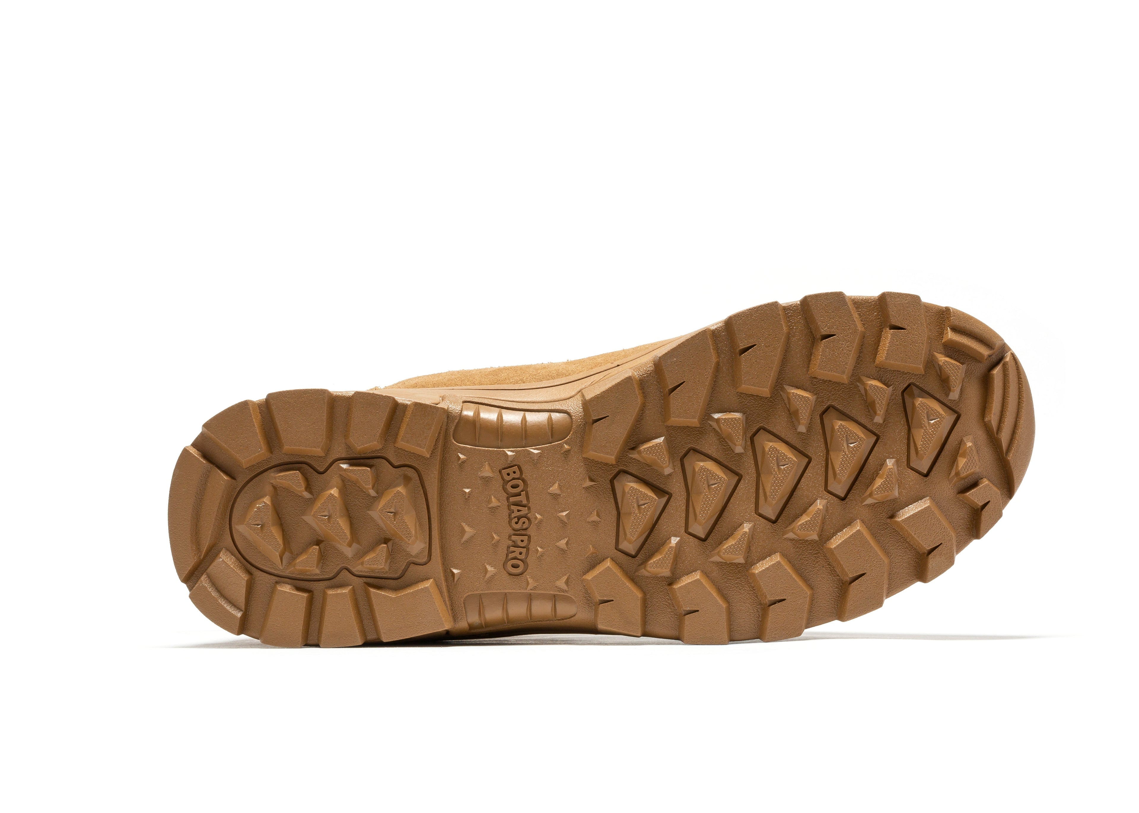 Men's 8-inch side zipper military tactical boots by Rock Rooster Footwear Inc, in sand color with rugged design.