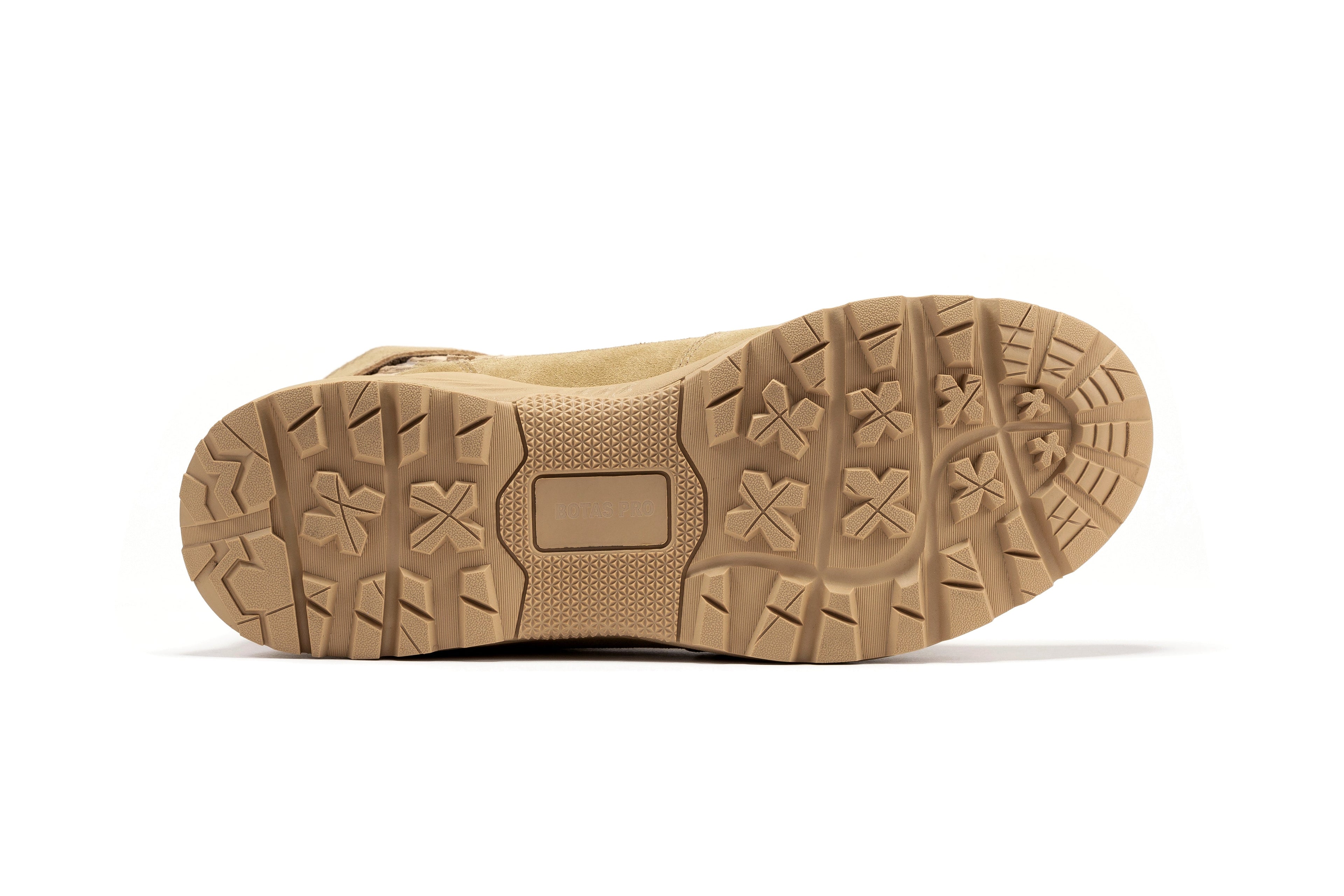 Men's 8-inch Sand Tactical Boots with side zipper from Rock Rooster Footwear, designed for military and tactical use.