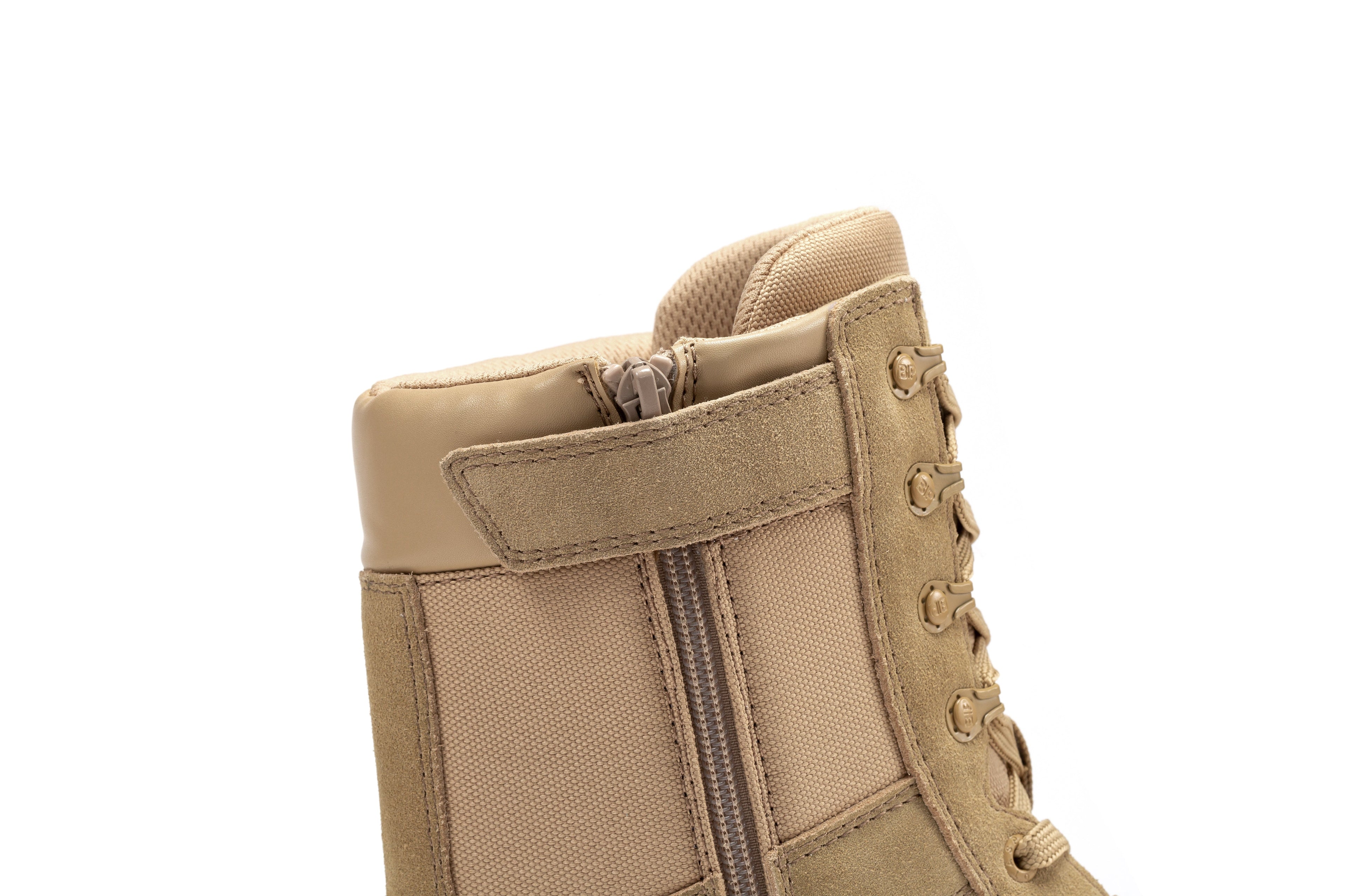 Men's 8-inch Pro Sand military tactical boots with side zipper by Rock Rooster Footwear Inc, featuring durable design and rugged style.