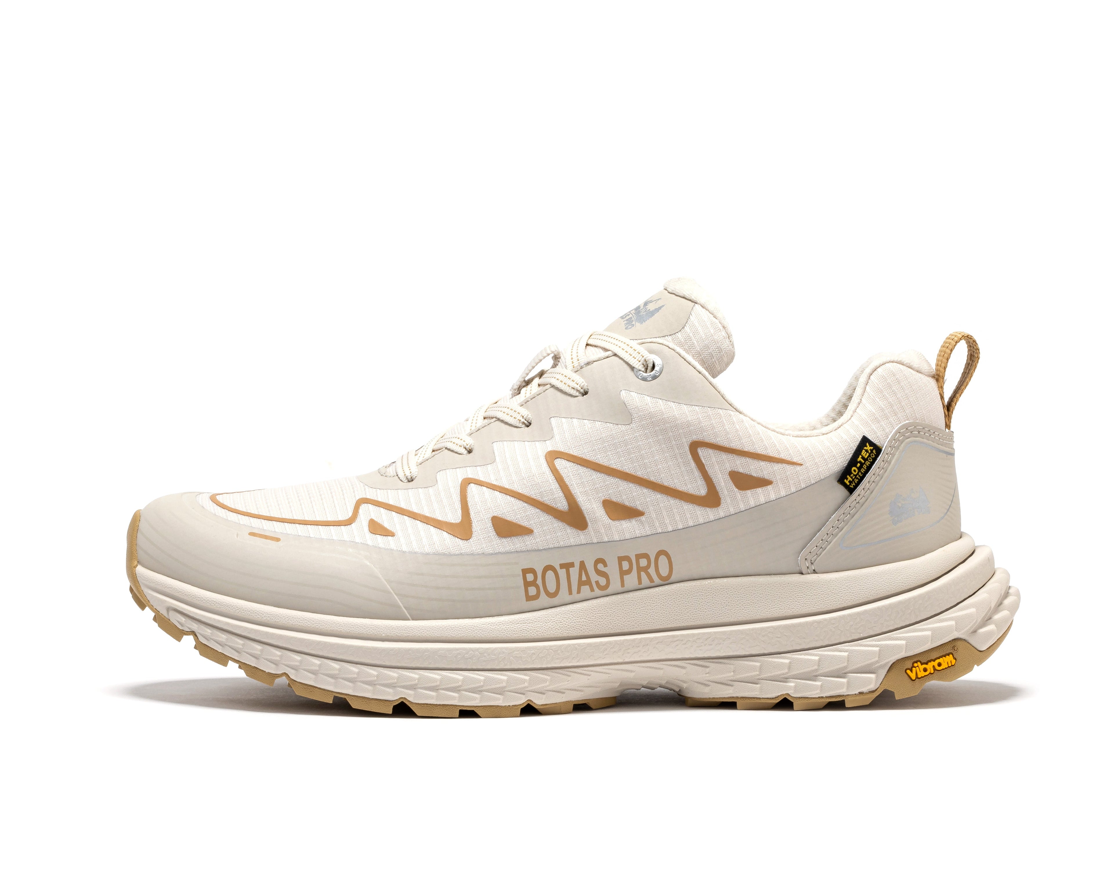 White waterproof hiking boots by Rock Rooster, 4-inch outdoor shoes with sturdy design and rugged soles for outdoor adventures.