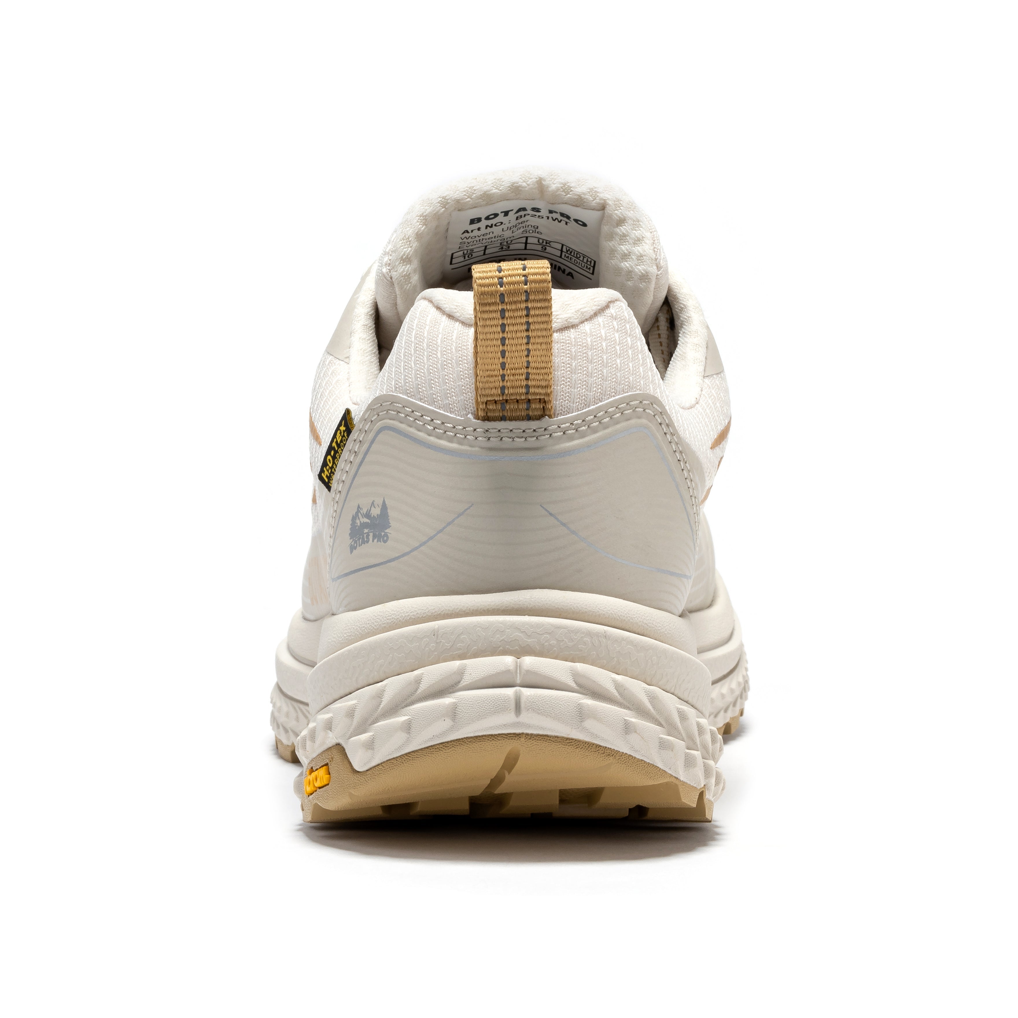 White waterproof hiking boots by Rock Rooster, 4-inch outdoor shoes with sturdy design and rugged outsole for outdoor adventures.