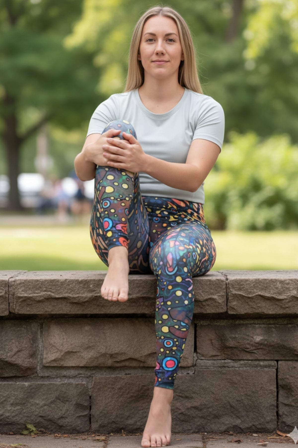 Black FisheWear Brookie Signature Leggings with a snug fit and sleek design for active or casual wear.