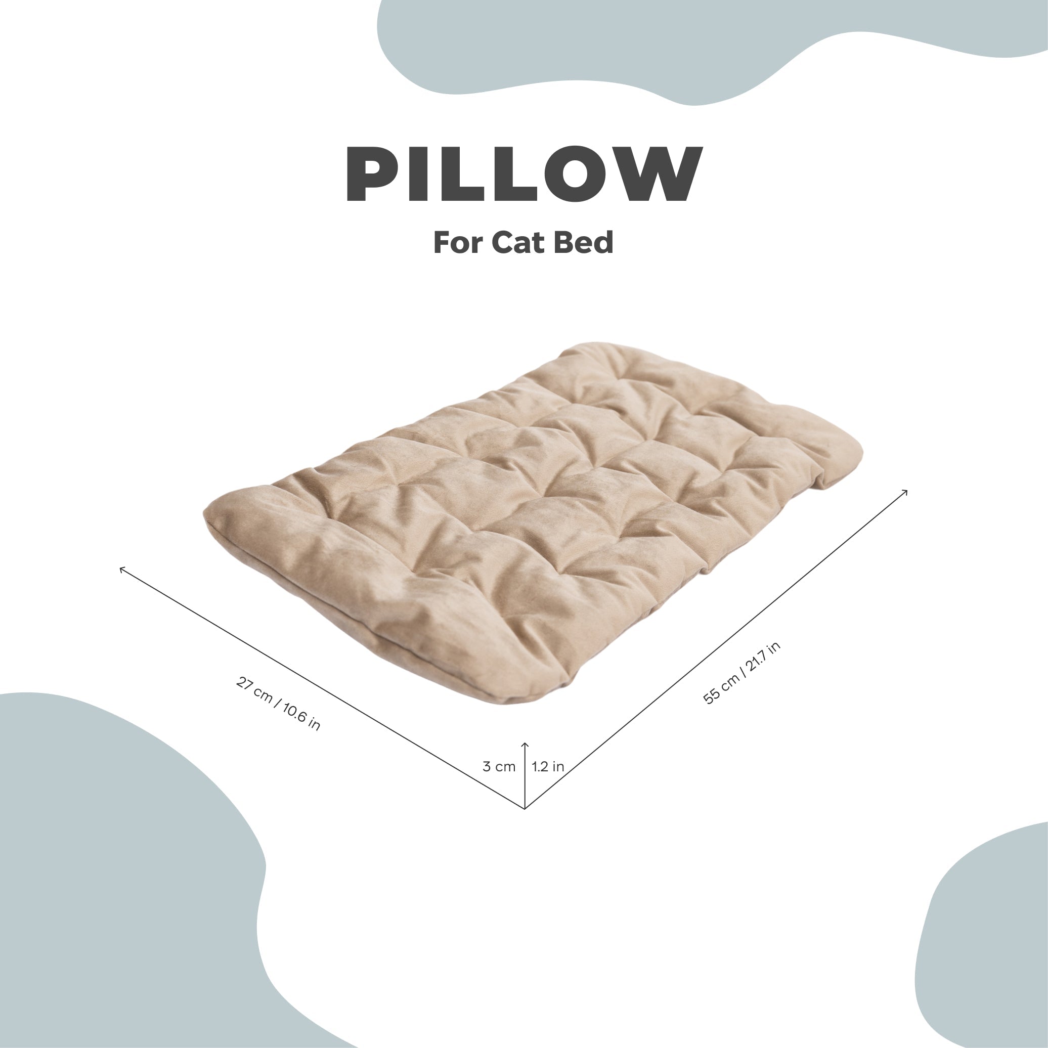 Brown Sleeping Cat Pillow by Enjoy The Wood, soft bed pillow designed to resemble a cozy cat for comfortable resting.