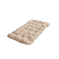 Brown sleeping cat-shaped bed pillow by Enjoy The Wood, soft and plush for cozy comfort and decorative bedding.