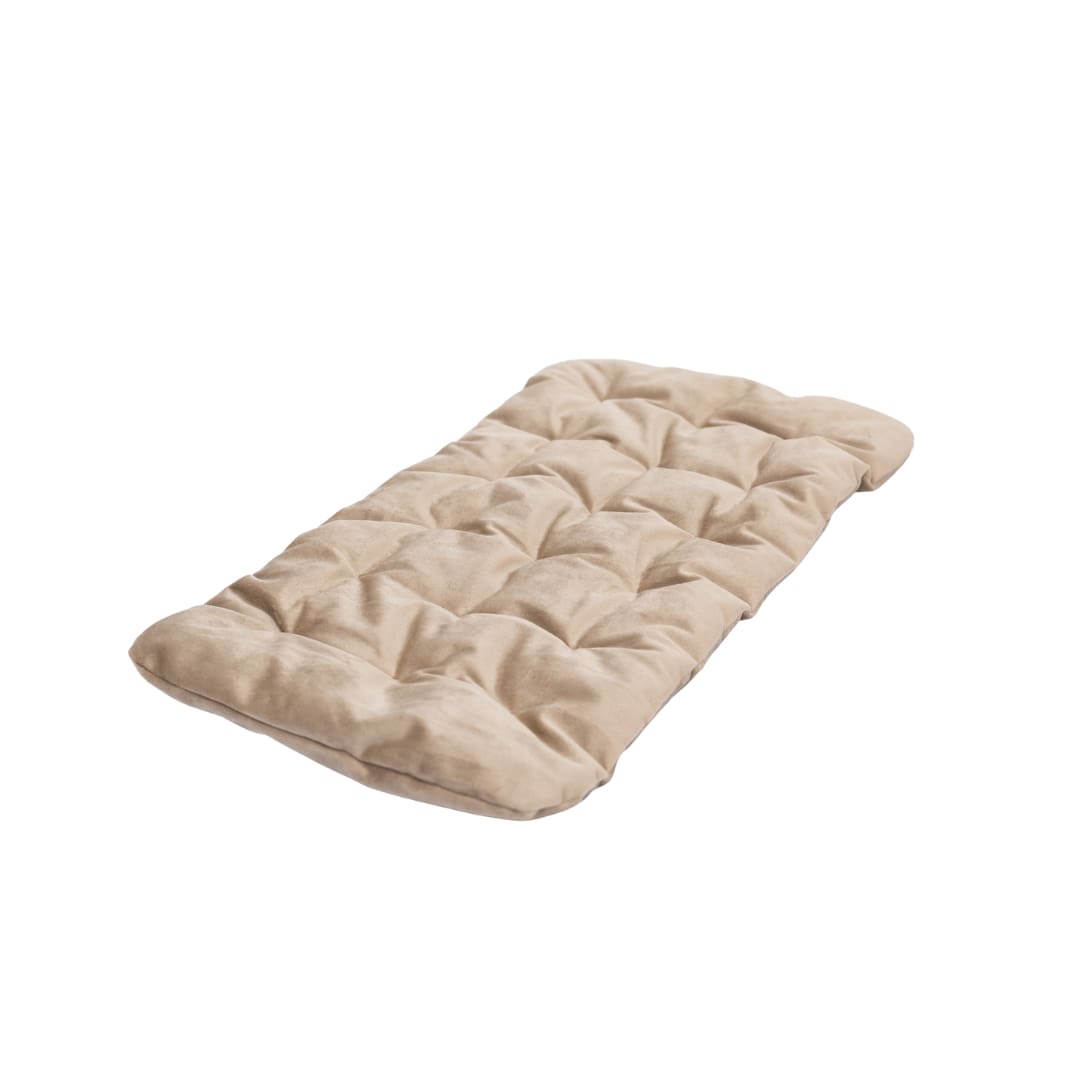 Brown sleeping cat-shaped bed pillow by Enjoy The Wood, soft and plush for cozy comfort and decorative bedding.
