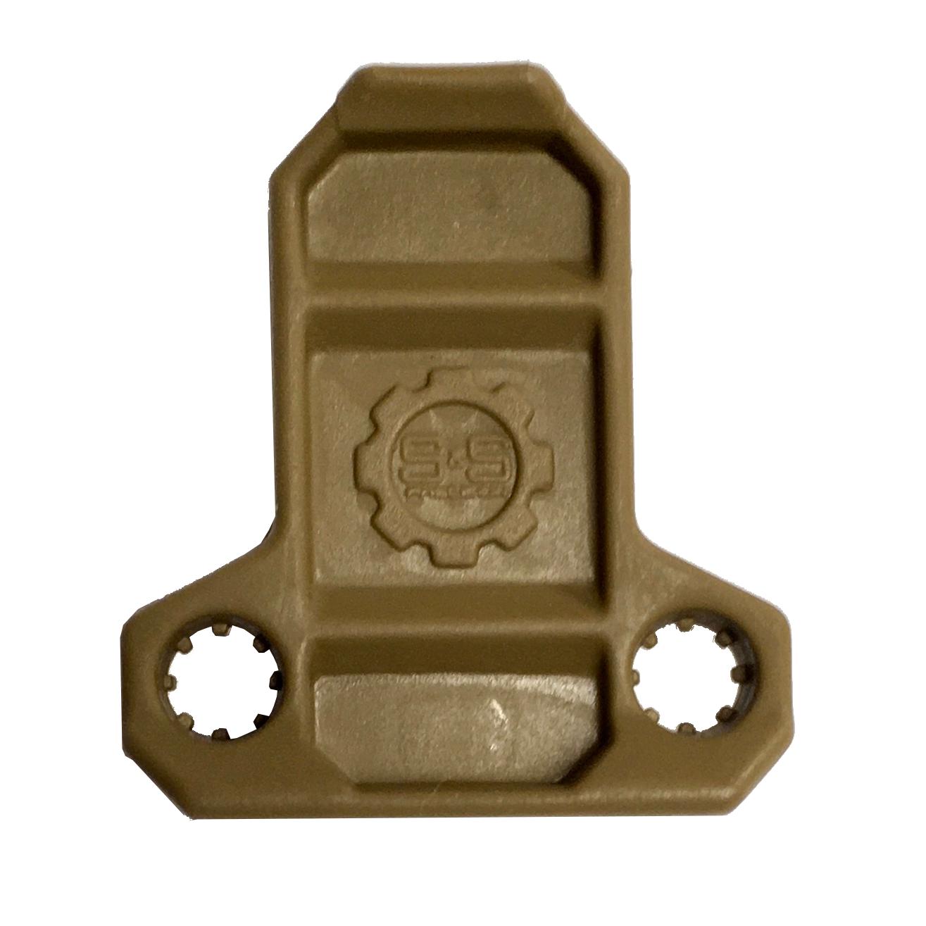 HCC Tactical bungee pull tabs in black, designed for easy grip and quick adjustments on tactical gear.
