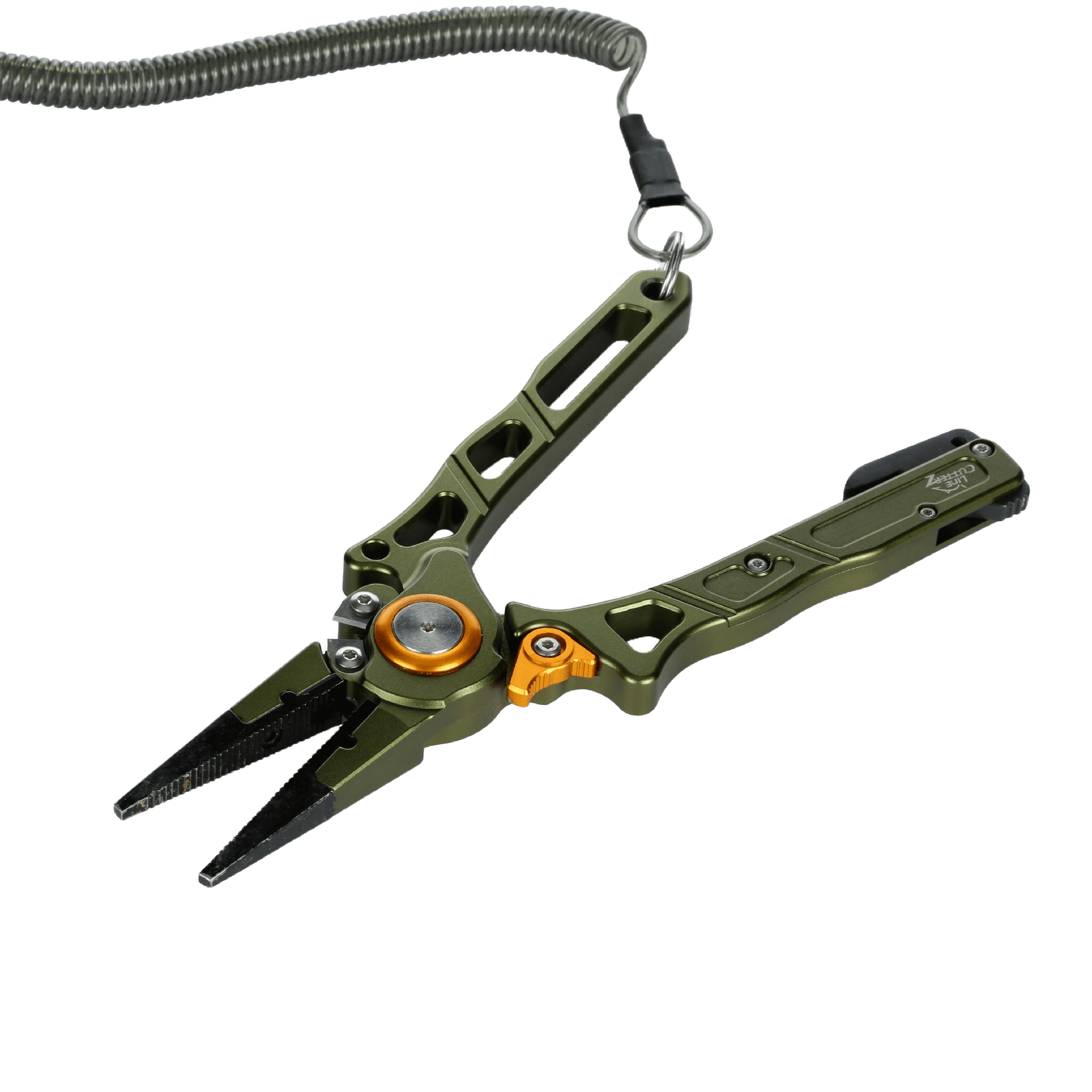 Line Cutterz Elite Pliers cutter tool with ergonomic handle and sharp blades for fishing or craft cutting tasks.