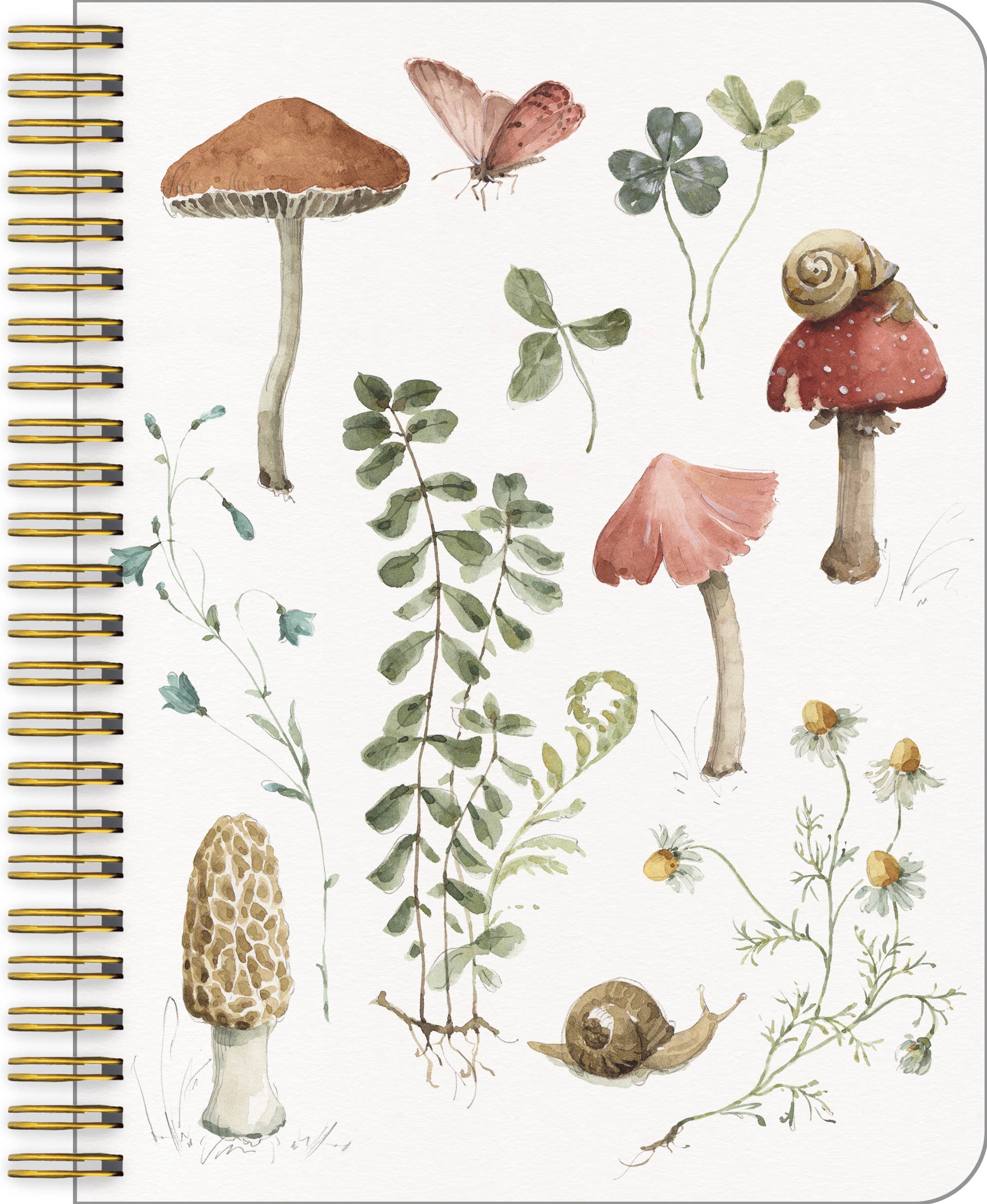 Cottage Core Medium Notebook by Alpenglow Readiness Supply with floral cover design and blank pages for writing.