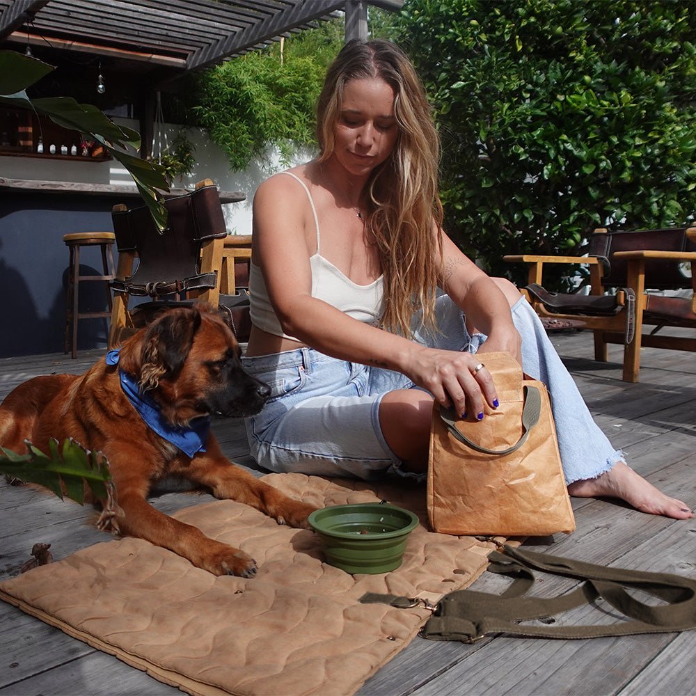 Trekk Convertible Travel Mat - Portable Canvas Bed for Dogs & Humans | Camping, Concerts, Picnics - OVERLANDERS Outfitter
