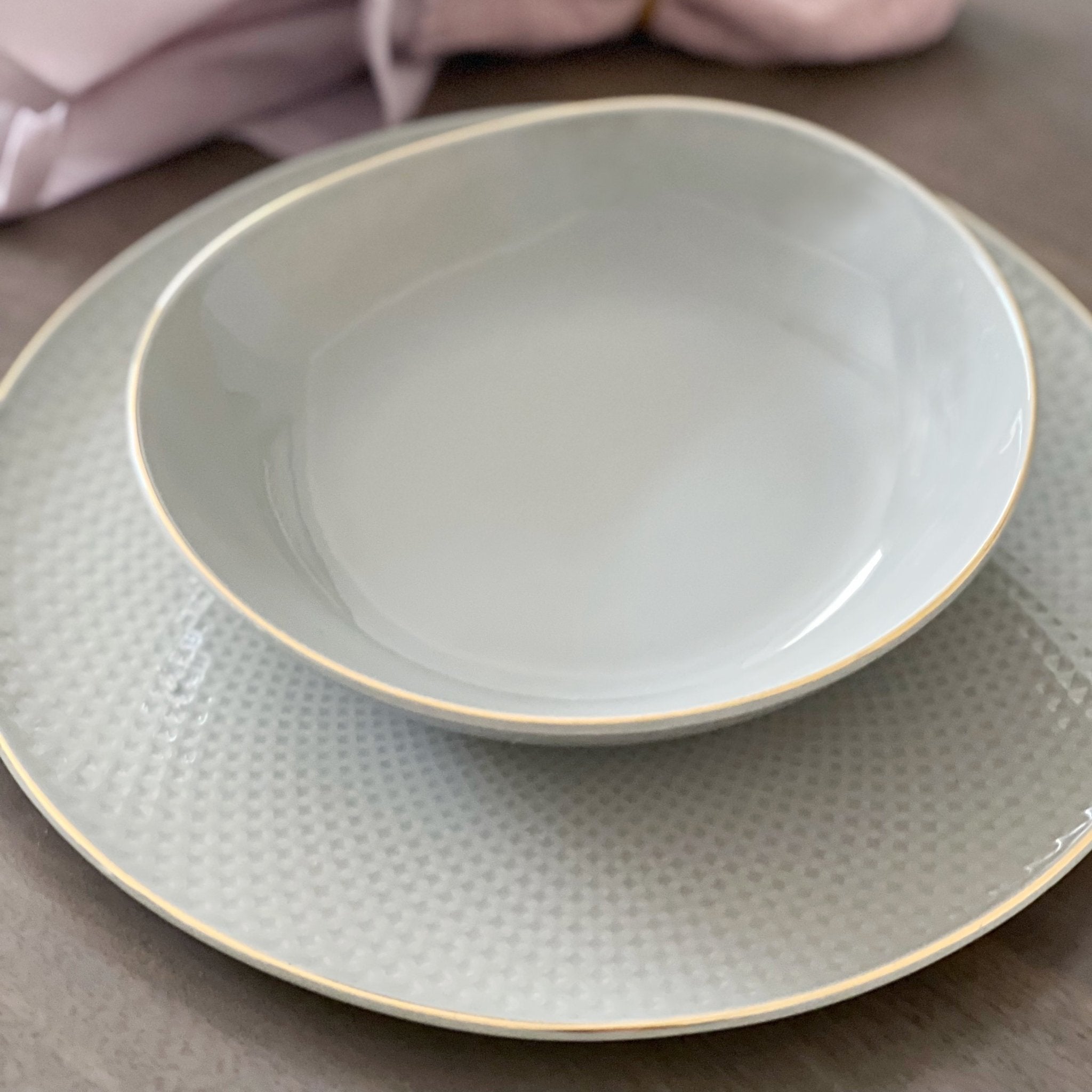 Camille Bone China Dinnerware Set - French Gray - OVERLANDERS Outfitter