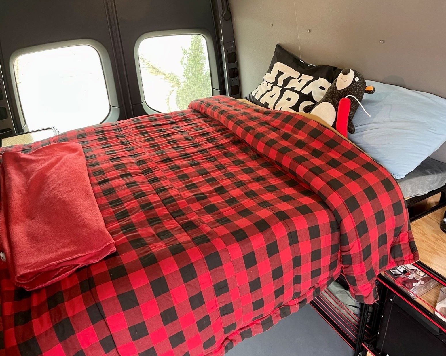 Van Bed 48" & Shelving | Camper Van Conversion DIY Kit - We The Collective