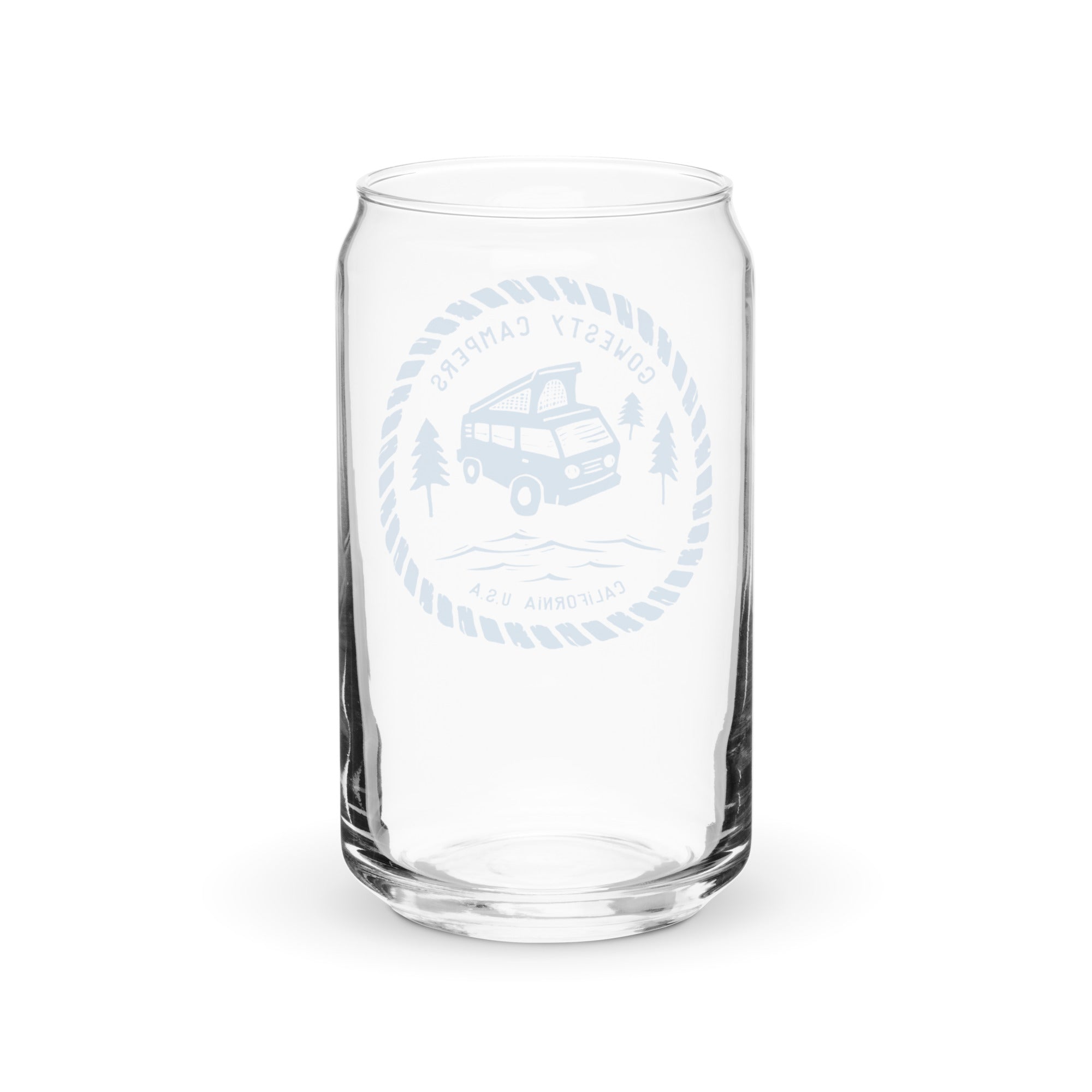 Woodcut Westy Life Pint Glass - OVERLANDERS Outfitter