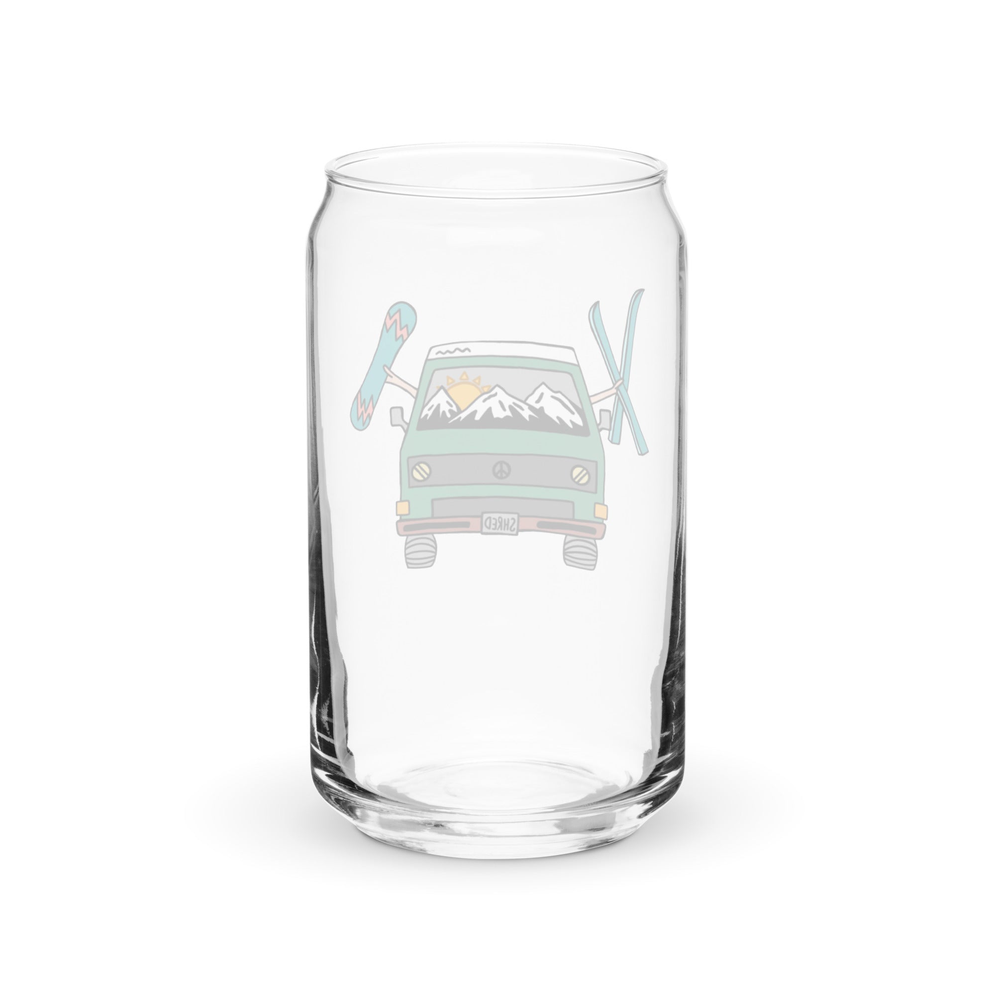 Shred Van Can-Shaped Pint Glass - OVERLANDERS Outfitter