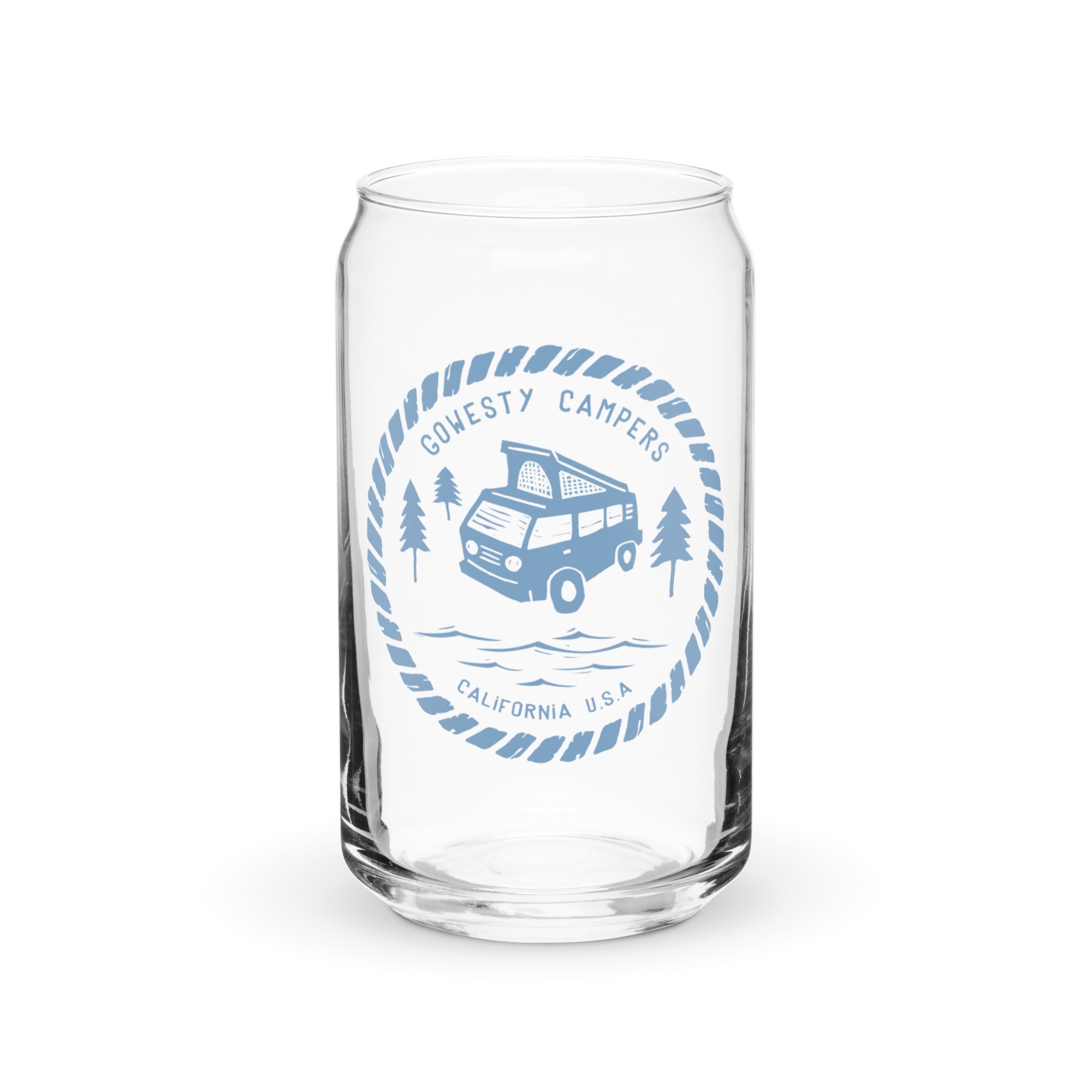 Woodcut Westy Life Pint Glass - OVERLANDERS Outfitter