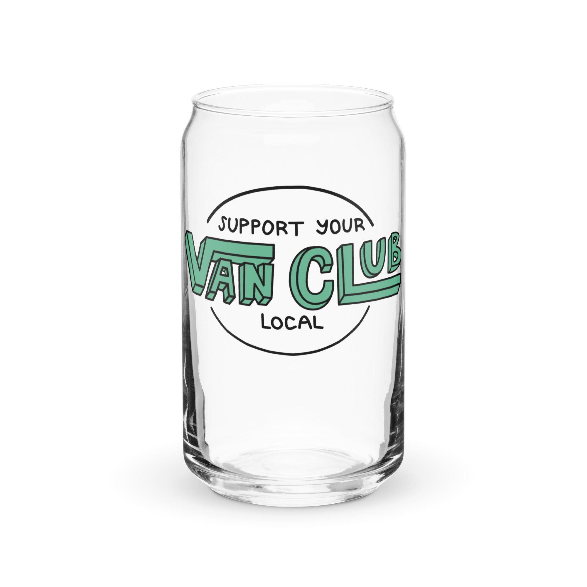 Support Your Local Van Club Pint Glass - OVERLANDERS Outfitter