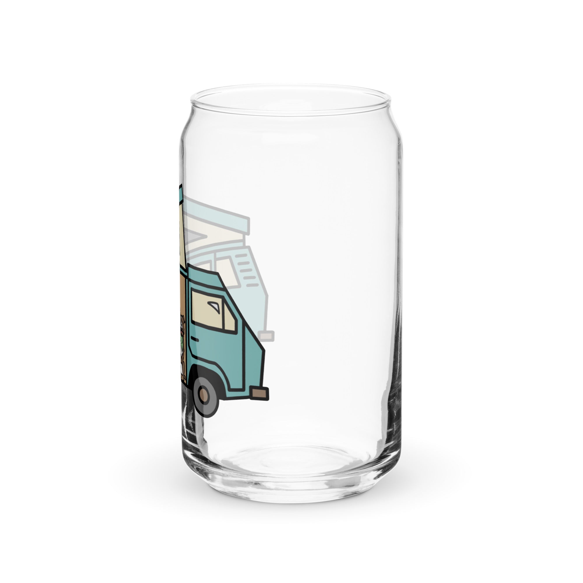 Dog in Van Can-Shaped Pint Glass - OVERLANDERS Outfitter
