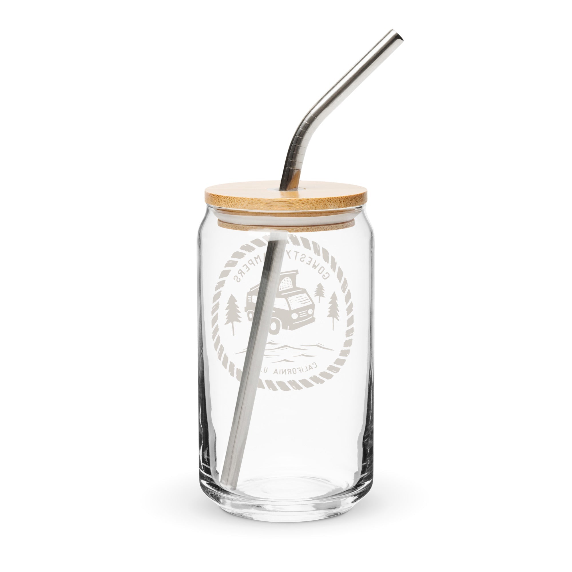 Woodcut Westy Life Pint Glass - OVERLANDERS Outfitter