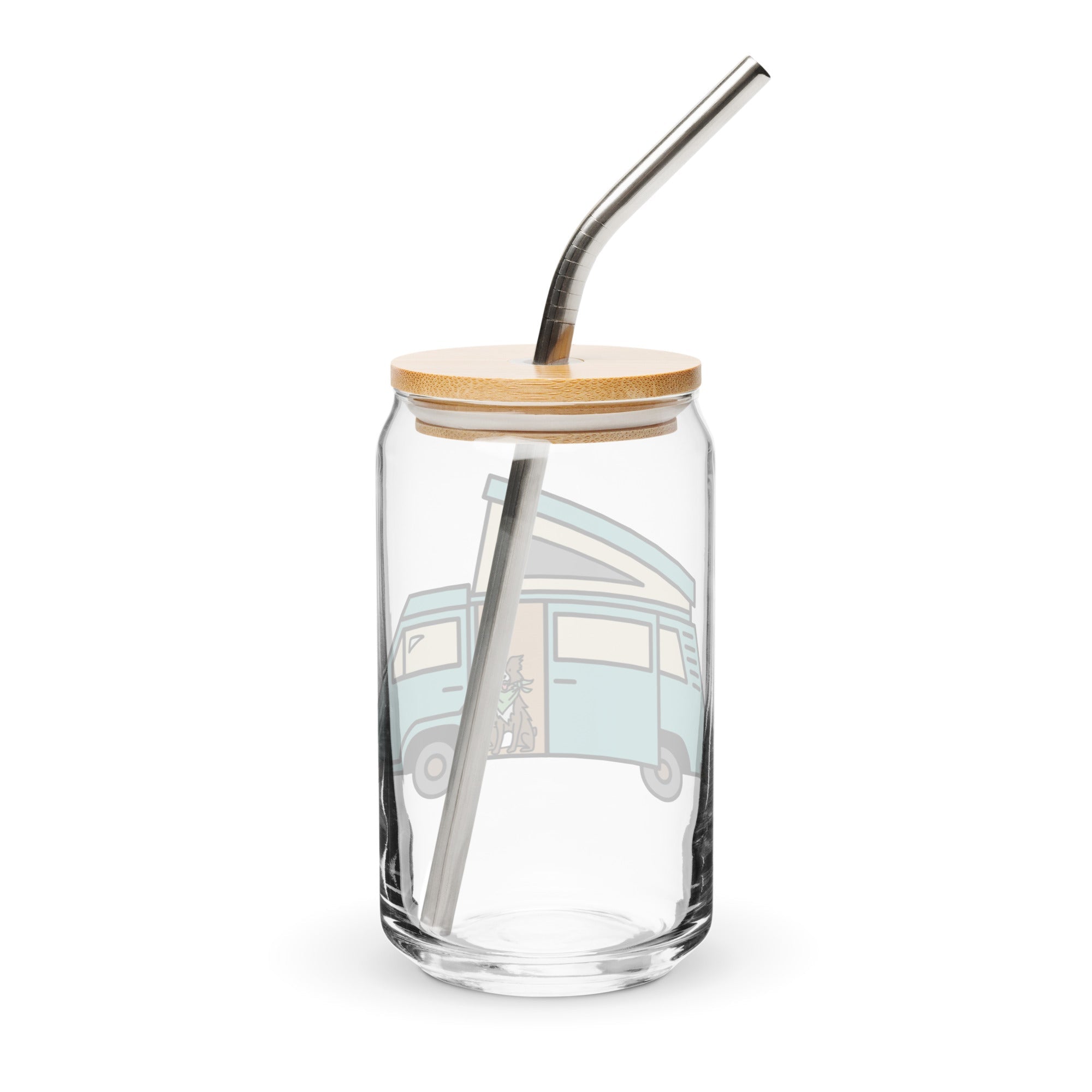 Dog in Van Can-Shaped Pint Glass - OVERLANDERS Outfitter