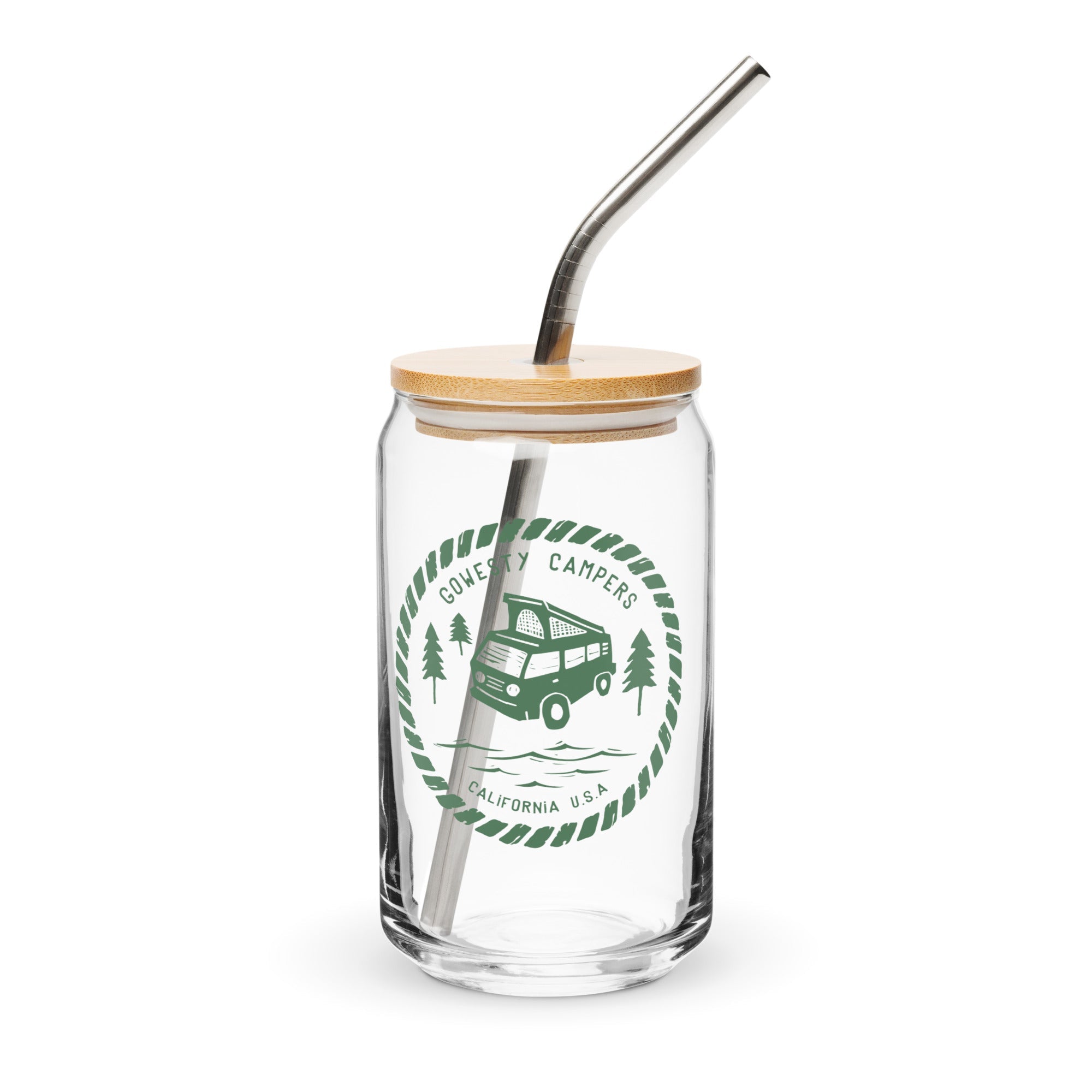 Woodcut Westy Life Pint Glass - OVERLANDERS Outfitter