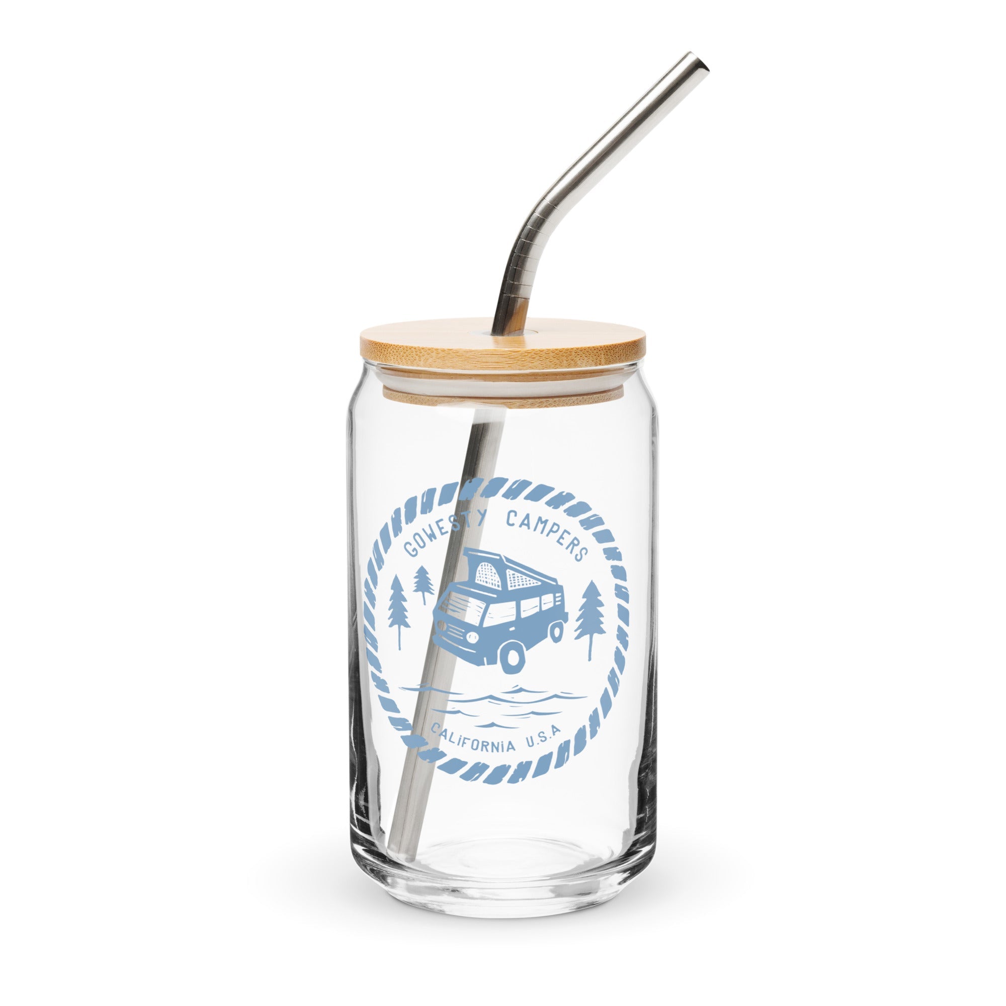 Woodcut Westy Life Pint Glass - OVERLANDERS Outfitter