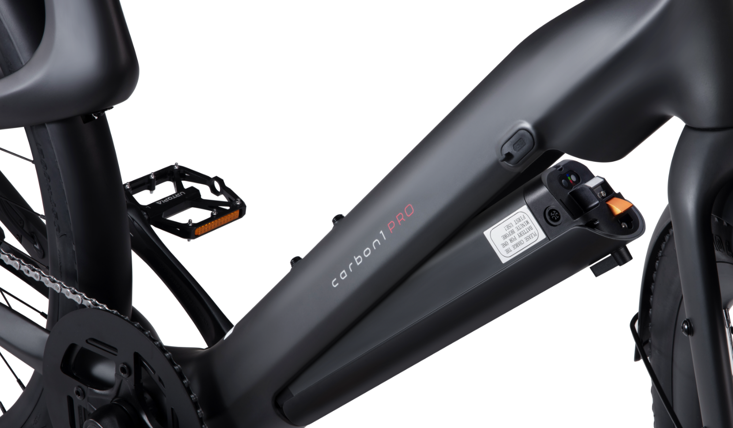 Rex E-Bikes Urtopia CARBON 1 PRO e-bike with sleek carbon frame, black accents, and modern design, ready for city riding.