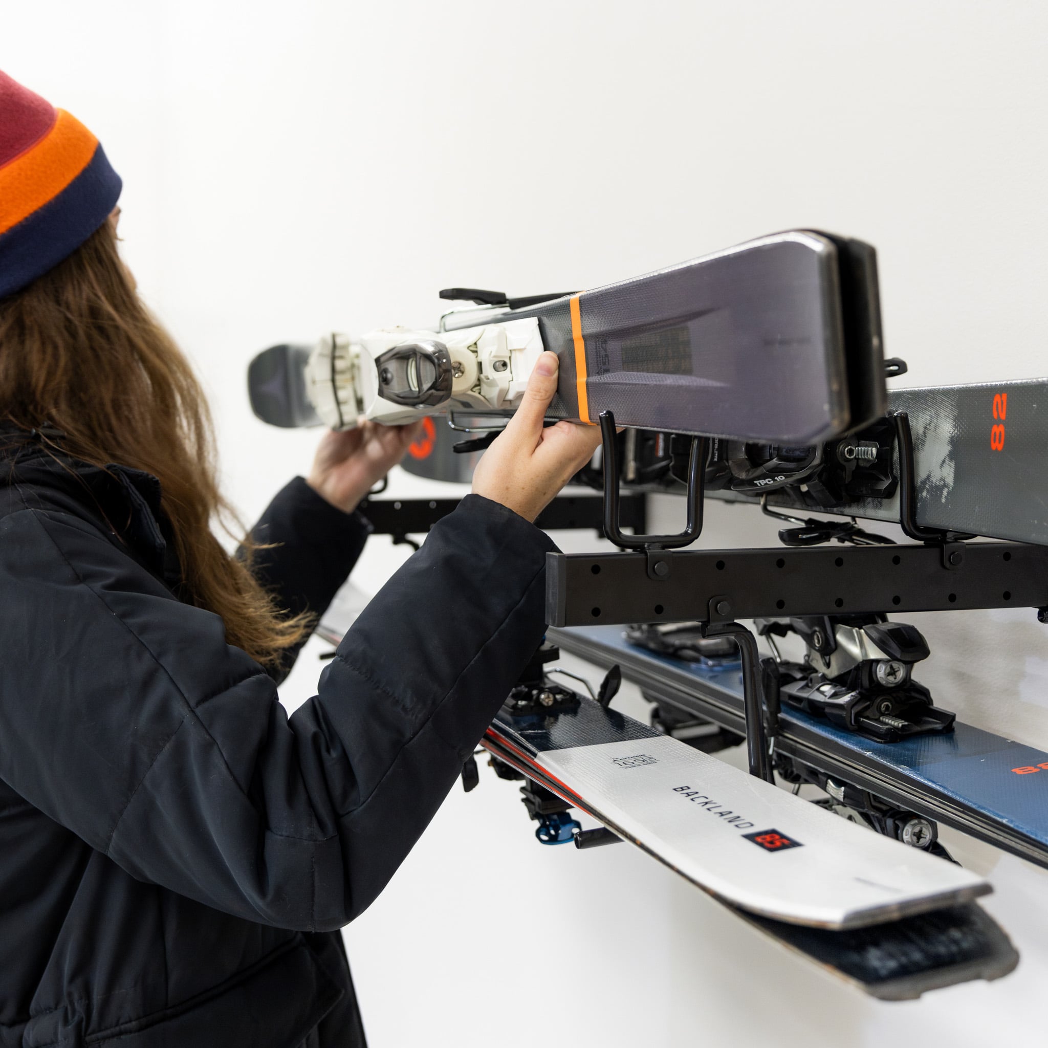 Cascade Snowboard & Ski Organizer | Horizontal Wall Mount - OVERLANDERS Outfitter
