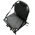ReelYaks kayak stadium chair with padded seat and armrests, designed for comfortable outdoor fishing or boating adventures.
