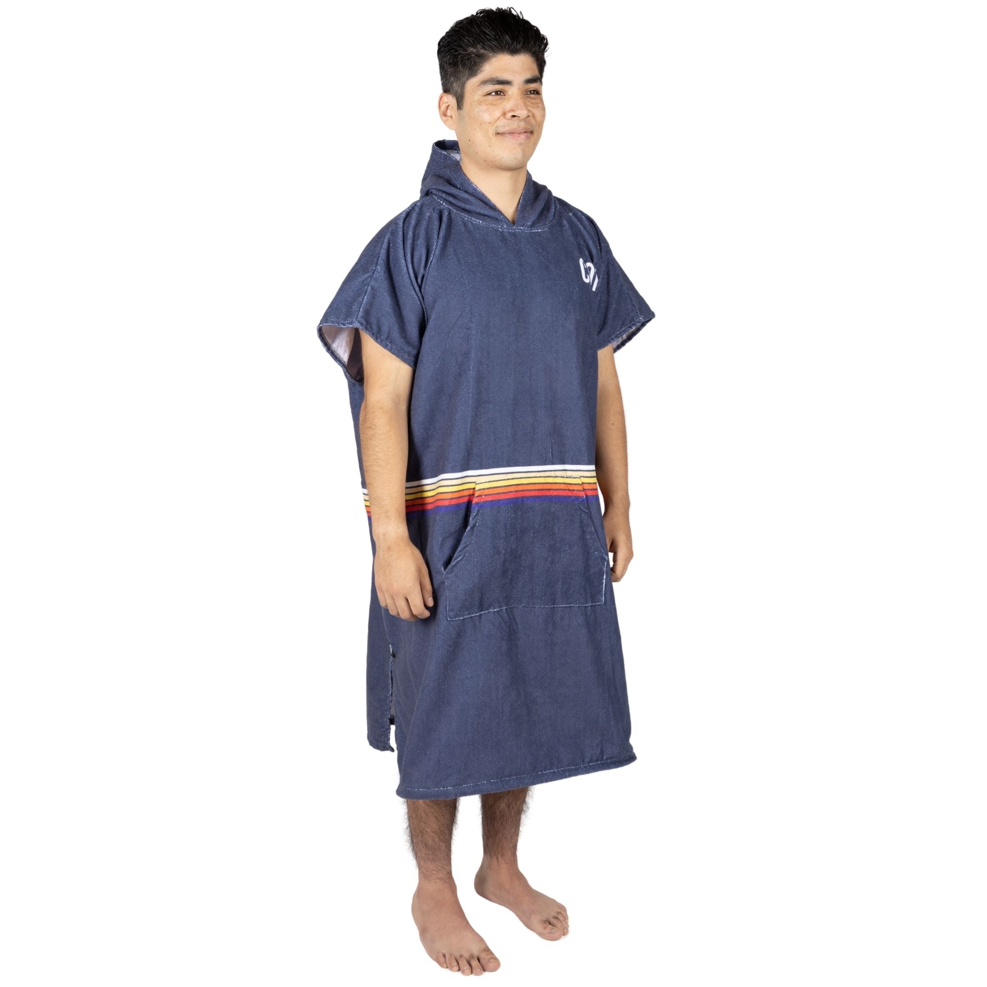 Large adult Knight Rider Changing Poncho by COR Surf, featuring bold Knight Rider design and towel material for changing at the beach.