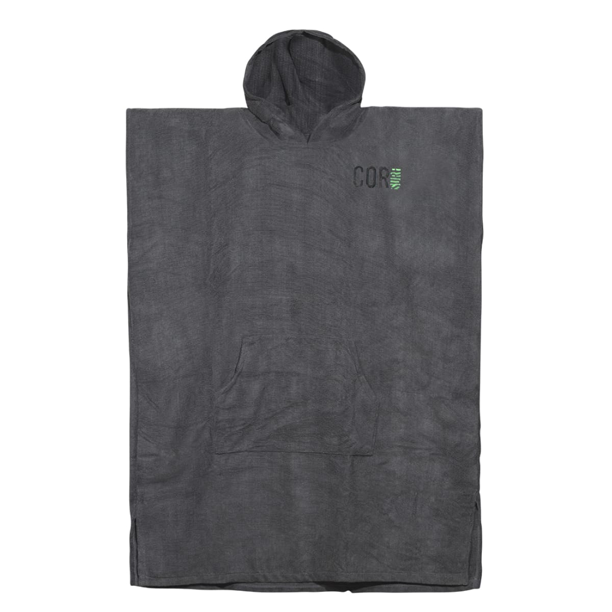 Dark gray COR Surf Surfer Bundle gift pack with a changing poncho towel, surf rack, change mat, and wax accessories.