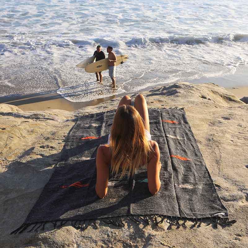 Charcoal Thunderbird Baja Blanket - OVERLANDERS Outfitter