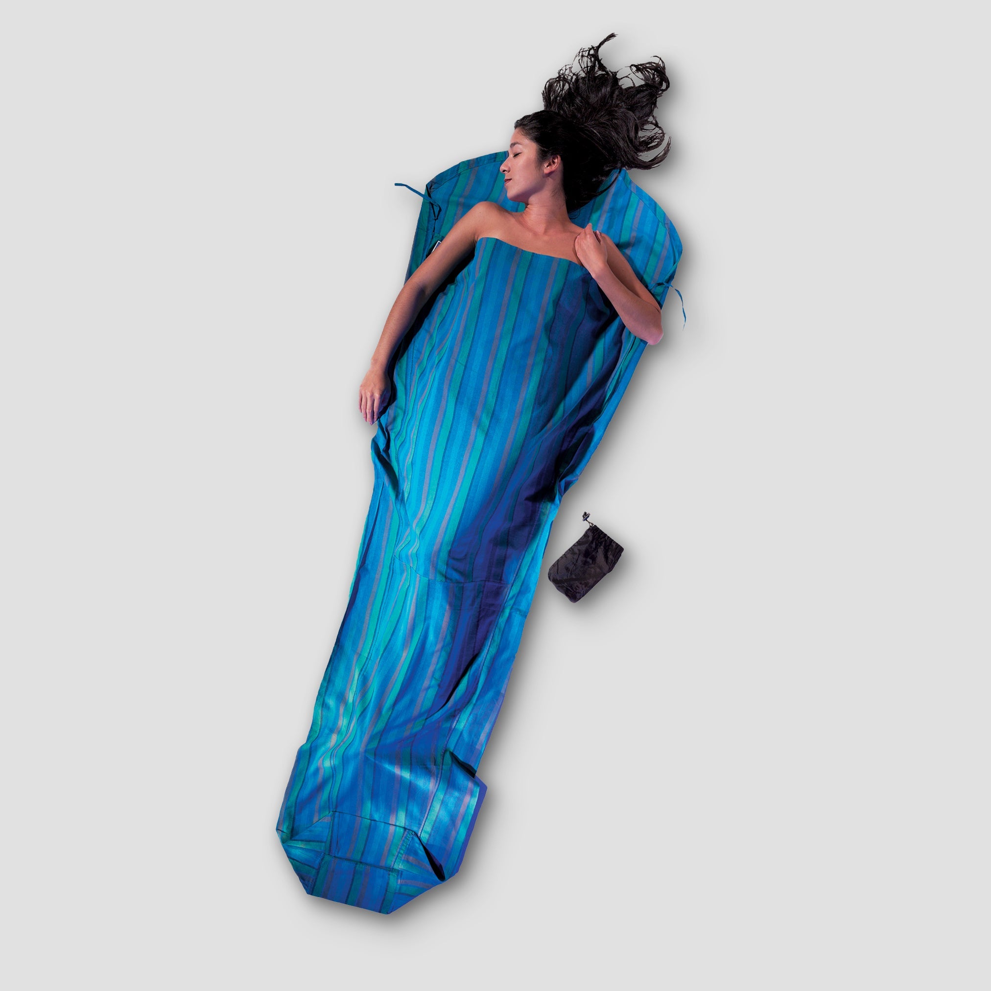 Cotton MummyLiner™ by COCOON, showing soft, breathable cotton fabric designed for sleep or outdoor camping comfort.