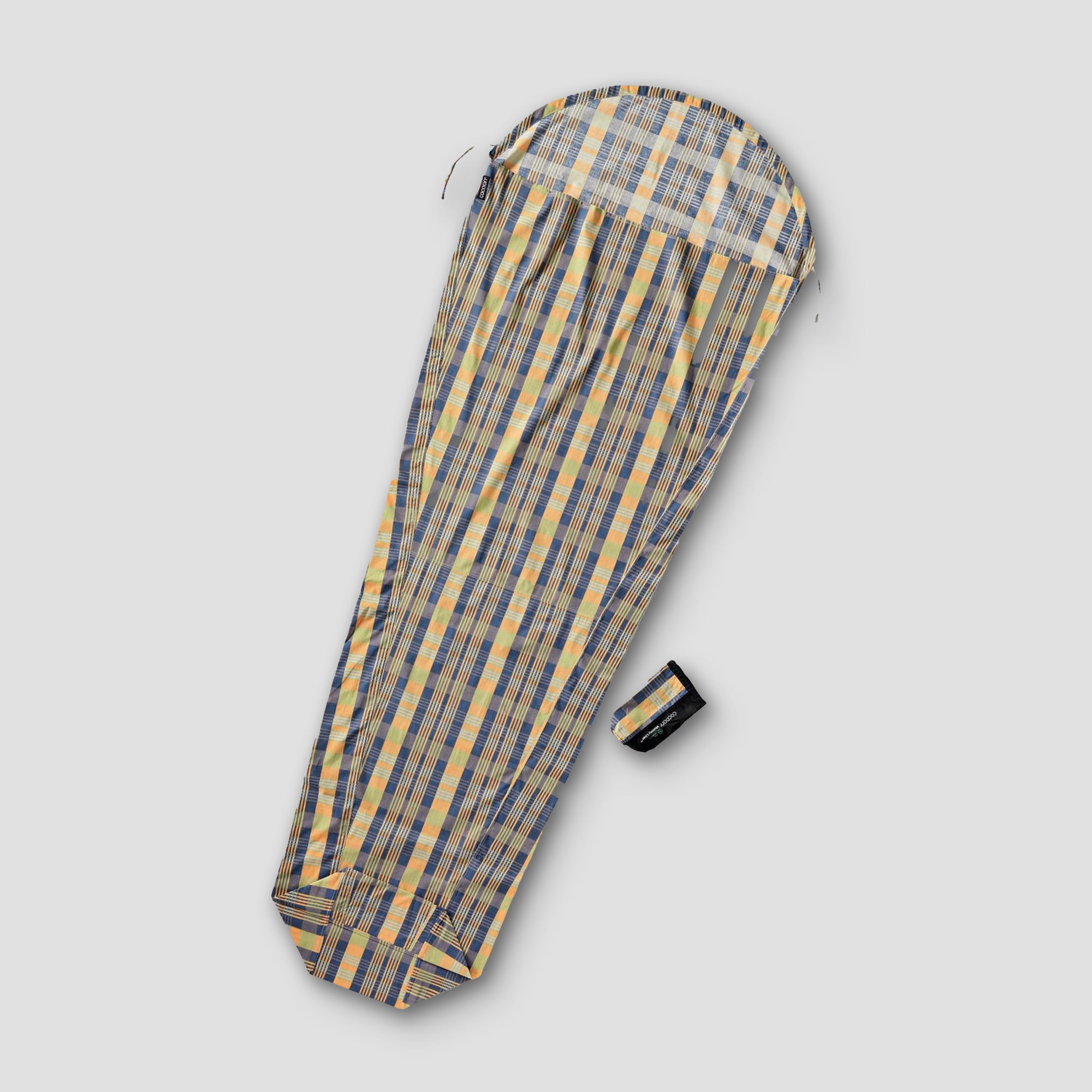 Cotton MummyLiner™ by COCOON, lightweight and breathable sleeping liner for added comfort during camping or outdoor sleep.