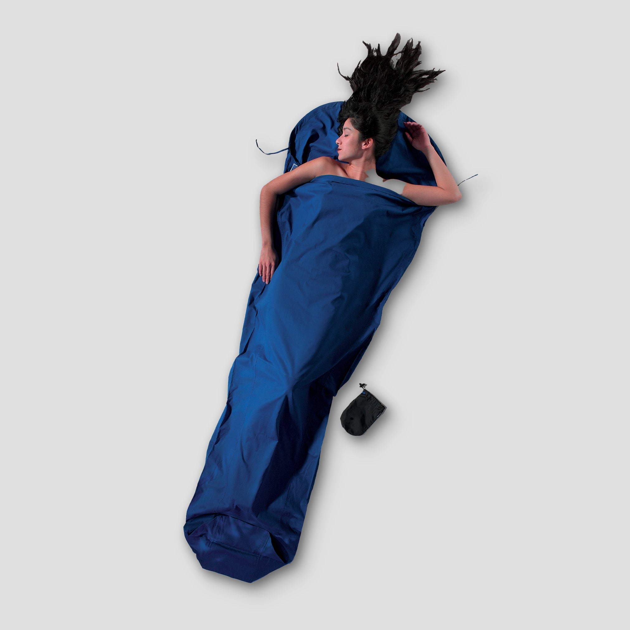 Cotton MummyLiner™ by COCOON, soft and breathable fabric designed for comfortable sleep and extra warmth in mummy sleeping bags.