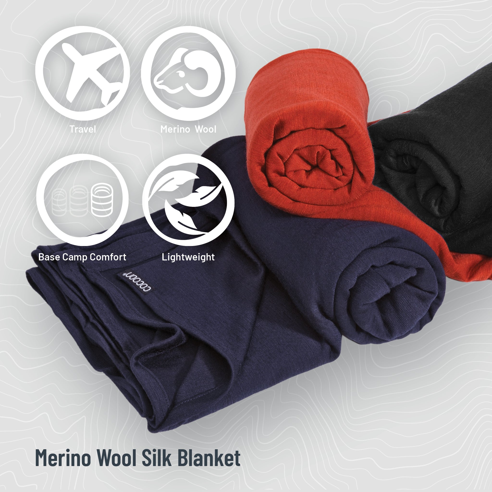 Travel Blanket Merino Wool / Silk Blend - We The Collective