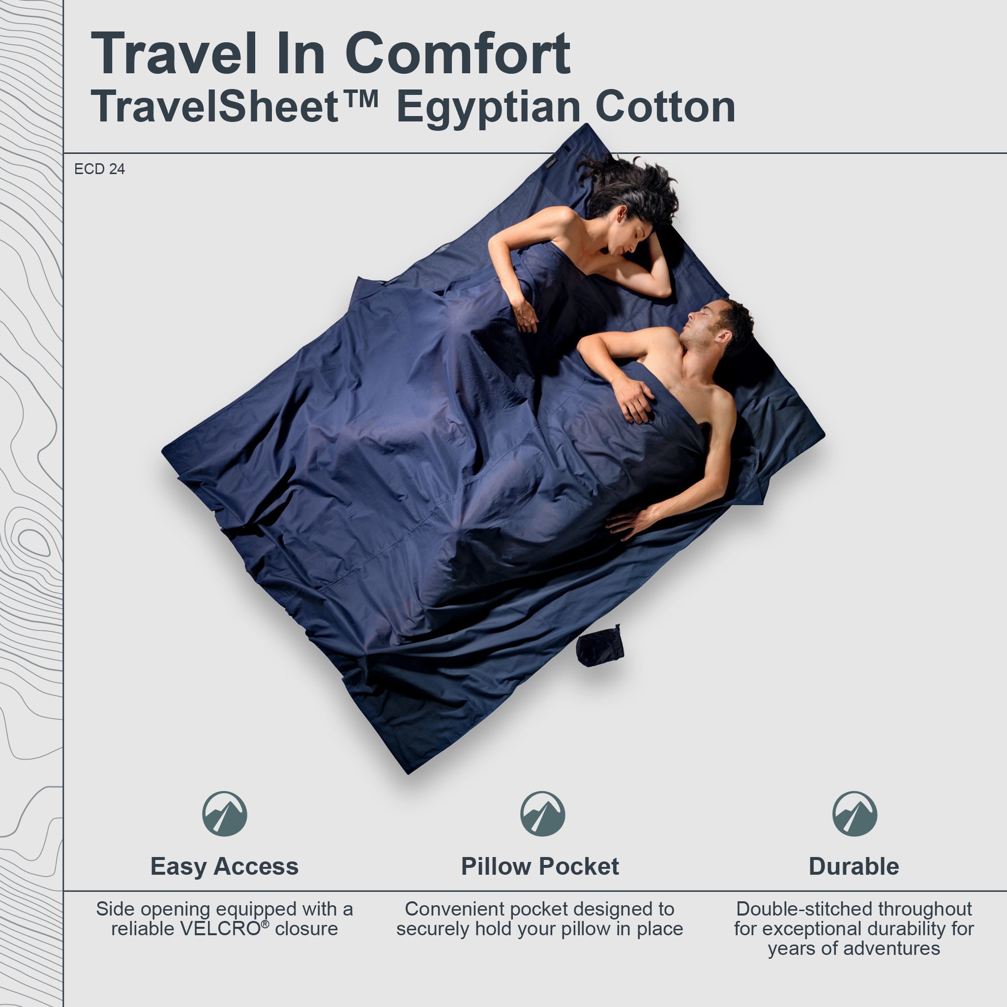 TravelSheet™ Egyptian Cotton Double - We The Collective
