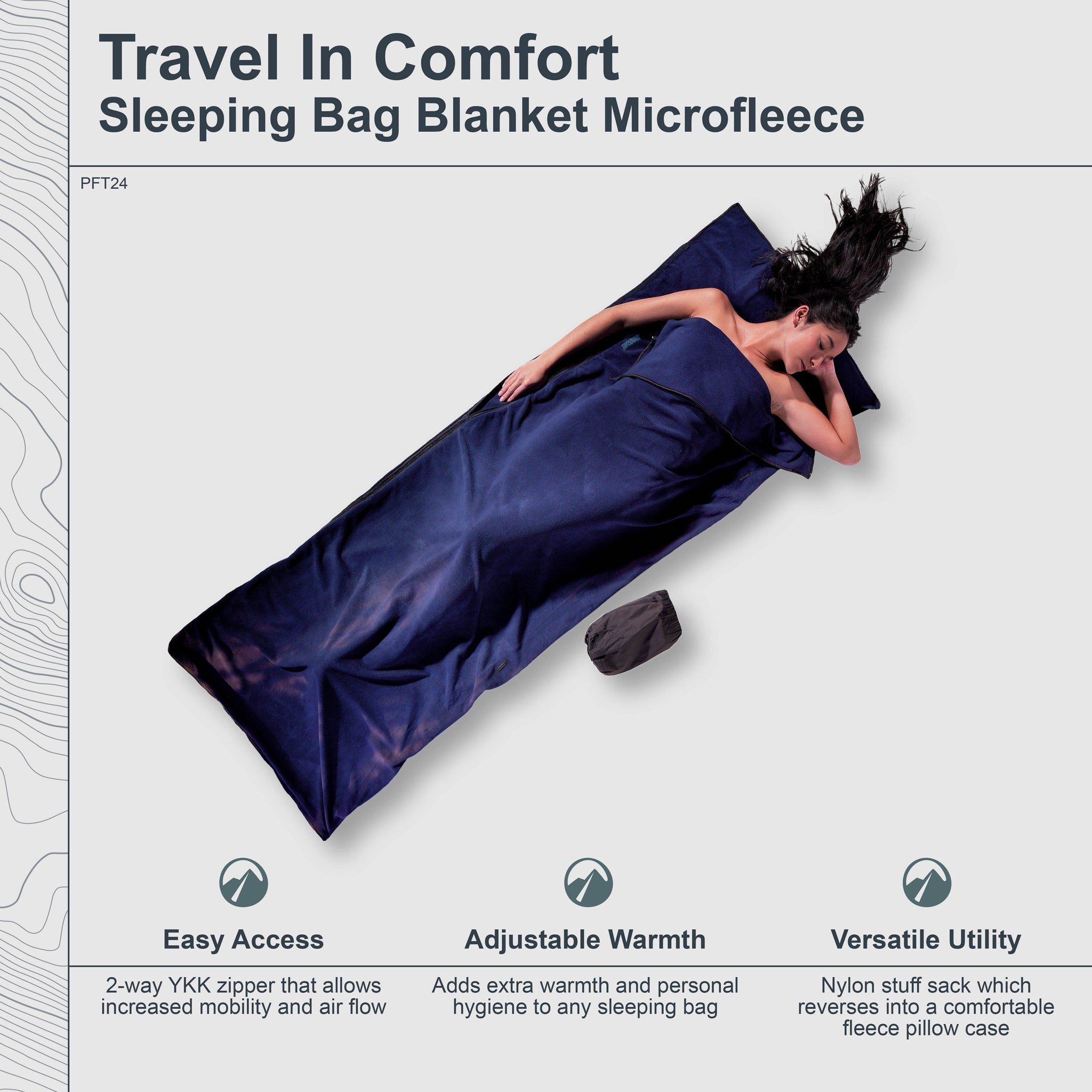 Sleeping Bag Blanket Microfleece - OVERLANDERS Outfitter