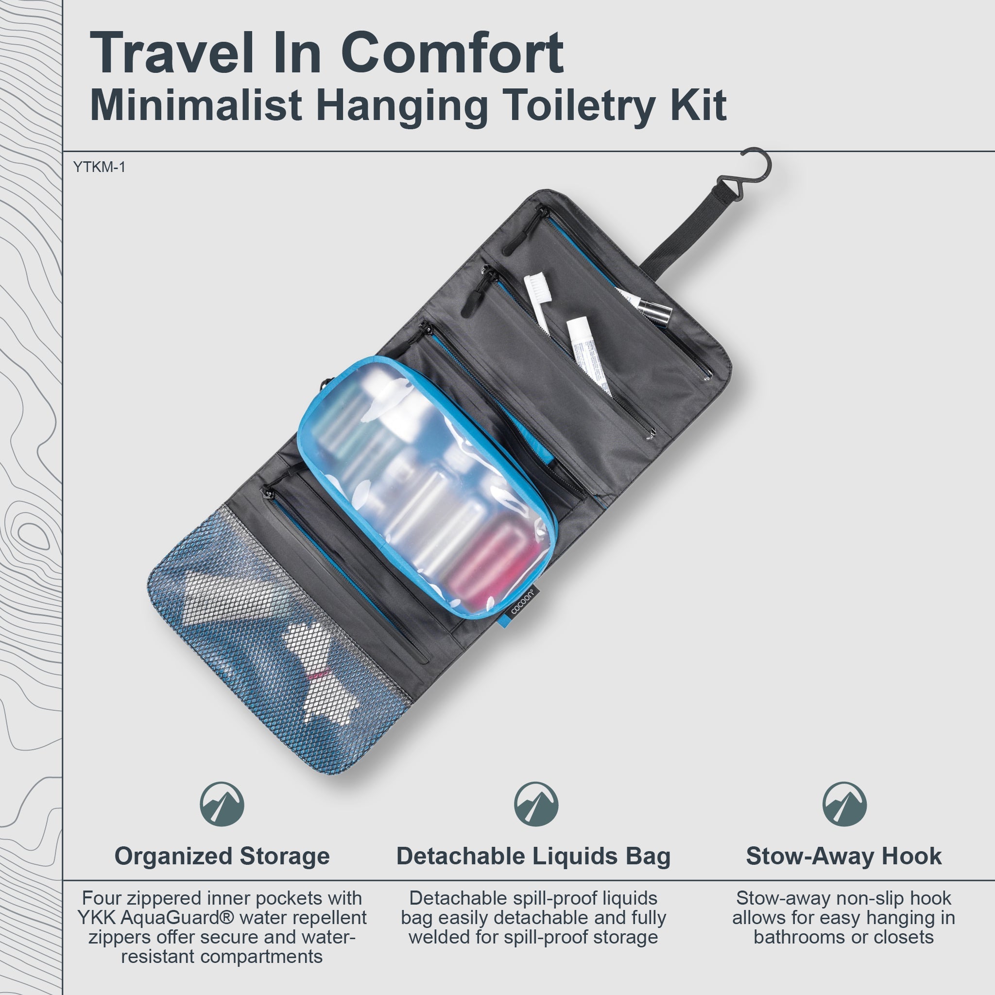 Minimalist Hanging Toiletry Kit - OVERLANDERS Outfitter