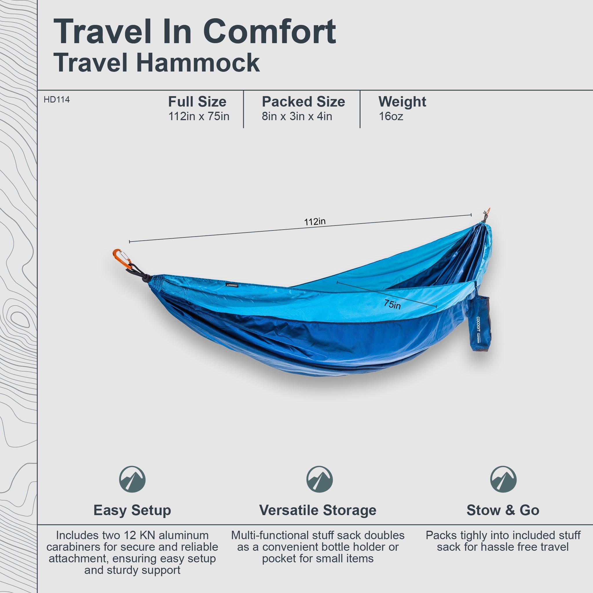 Travel Hammock Double - OVERLANDERS Outfitter