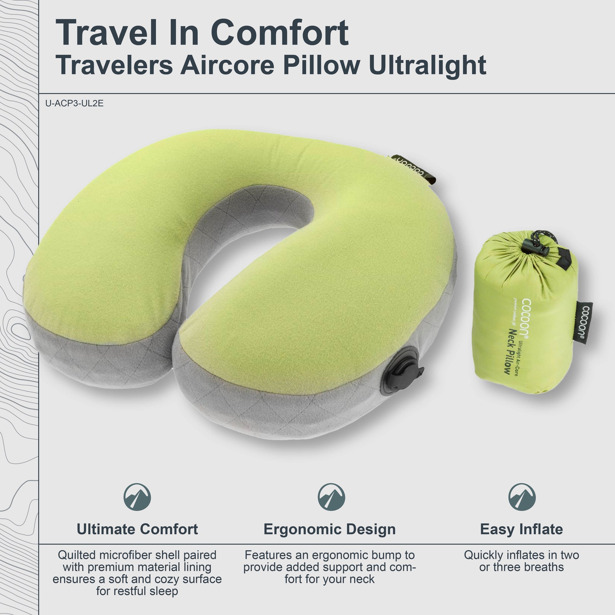 Ergo AirCore Pillow Ultralight U Shaped - We The Collective